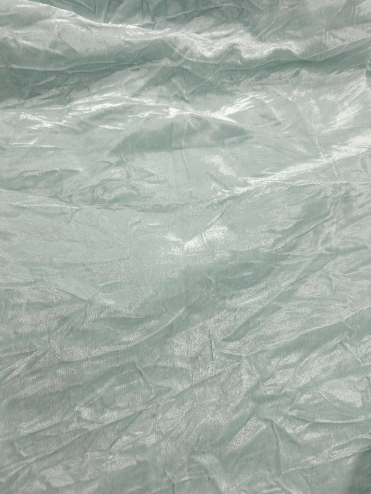 Silver crushed velvet- 2.3m piece