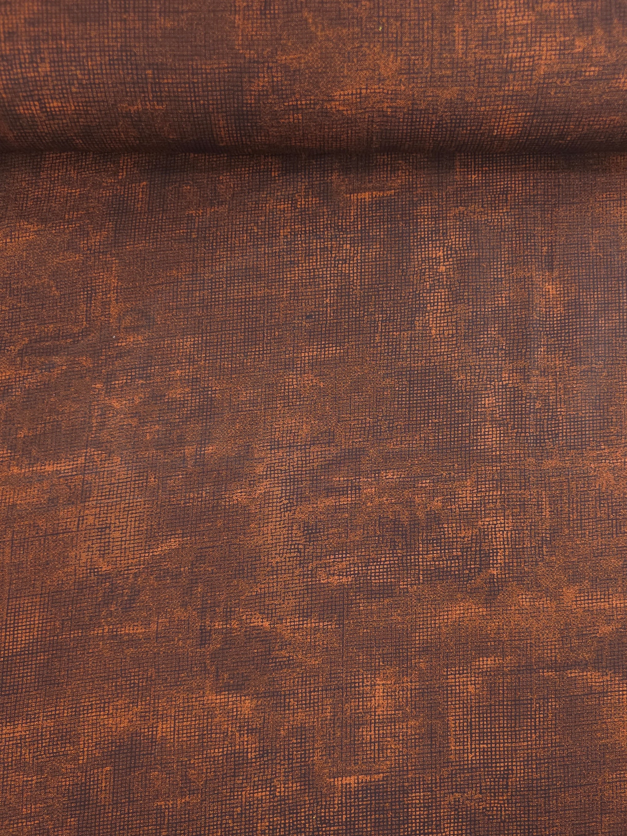 Rustic Brown Smudge Grid 100% Cotton 108" - Robert Kaufman *EXTRA WIDE*