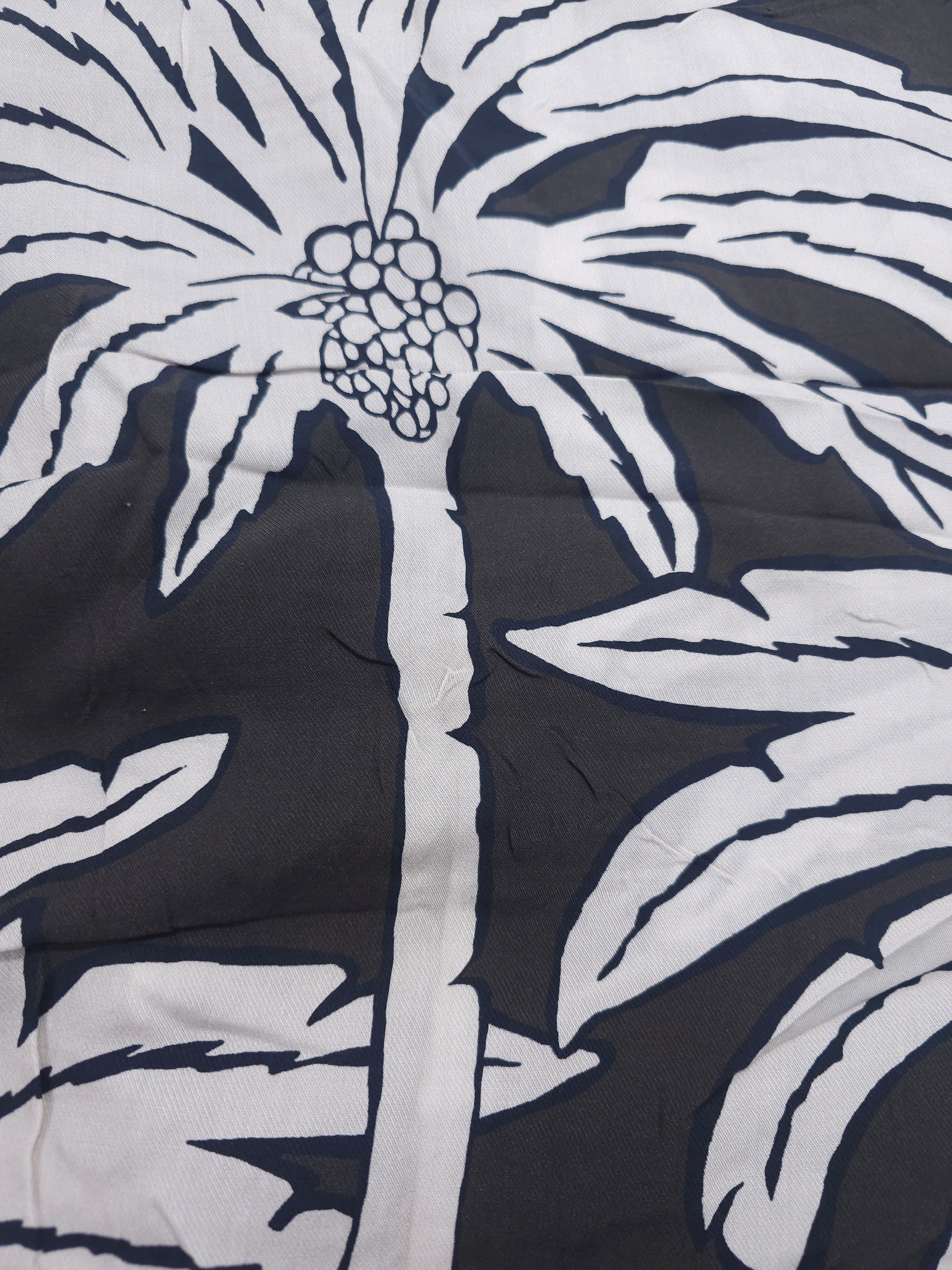 Black palms Viscose- 1.8m piece