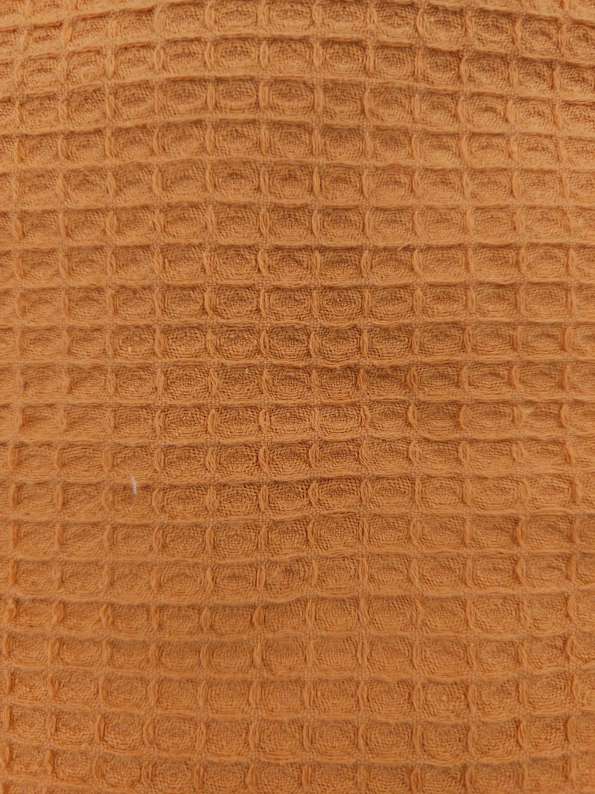 Potato orange Cotton waffle- 0.9m piece