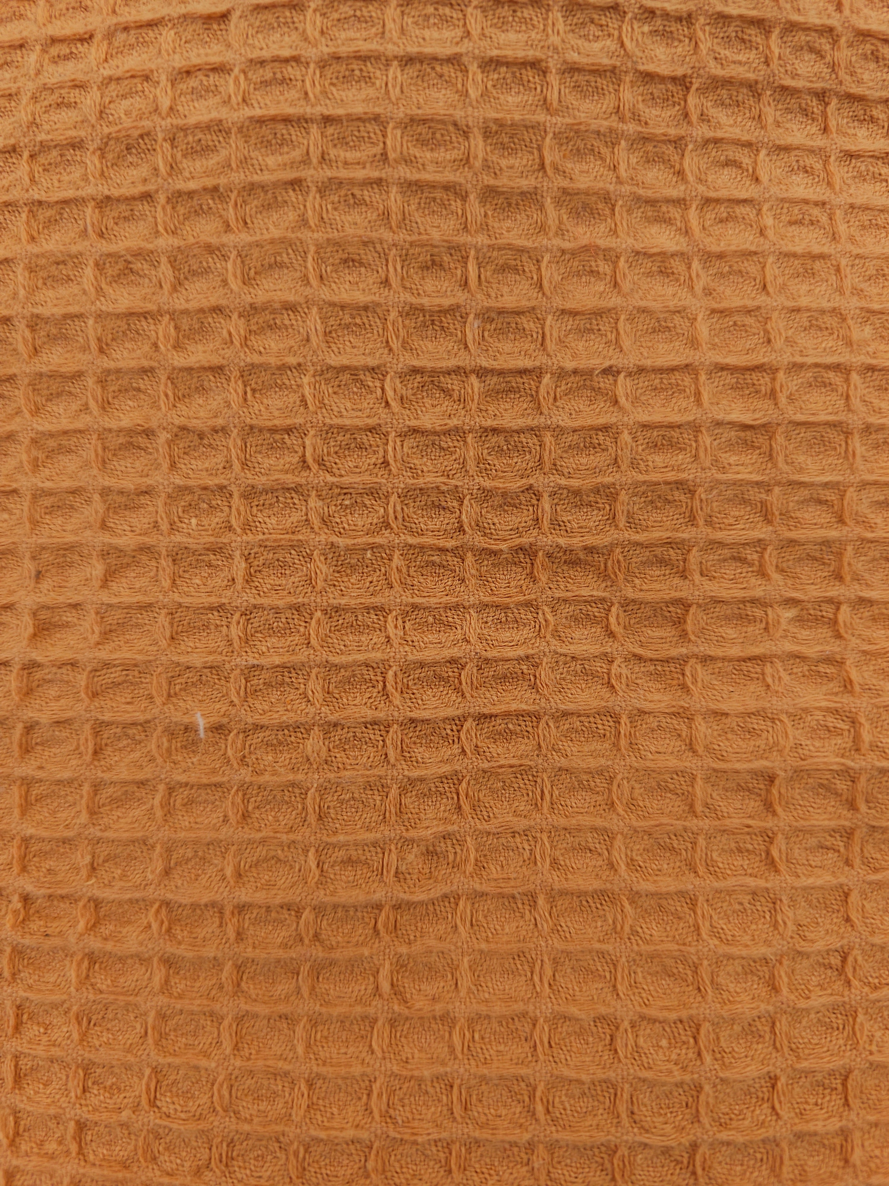 Potato orange Cotton waffle- 0.9m piece