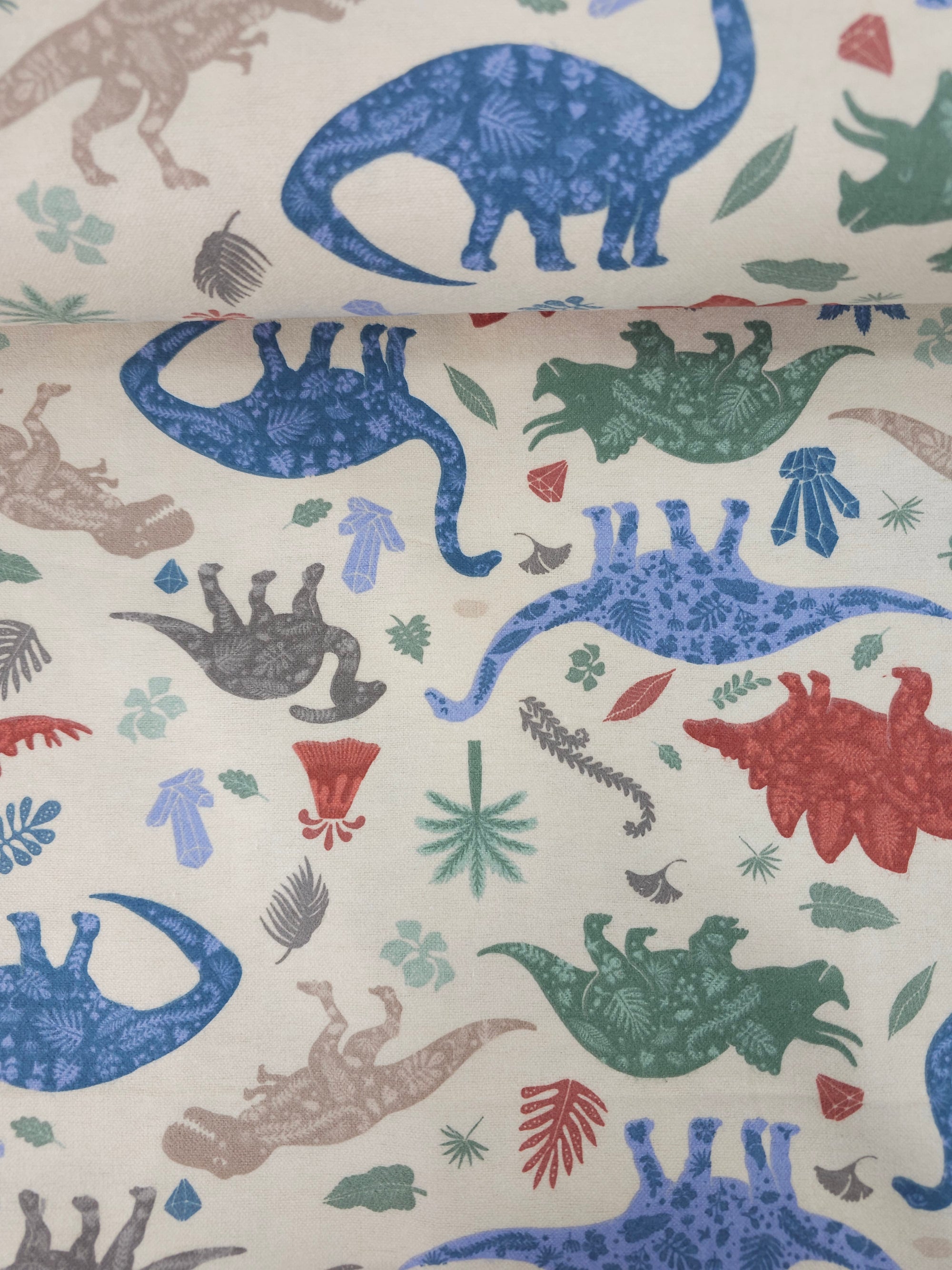 Dinosaur Fern Lightweight Flannel Cotton