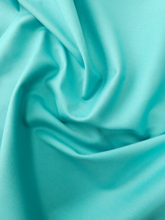 Light Teal Brushed Cotton Twill Mix