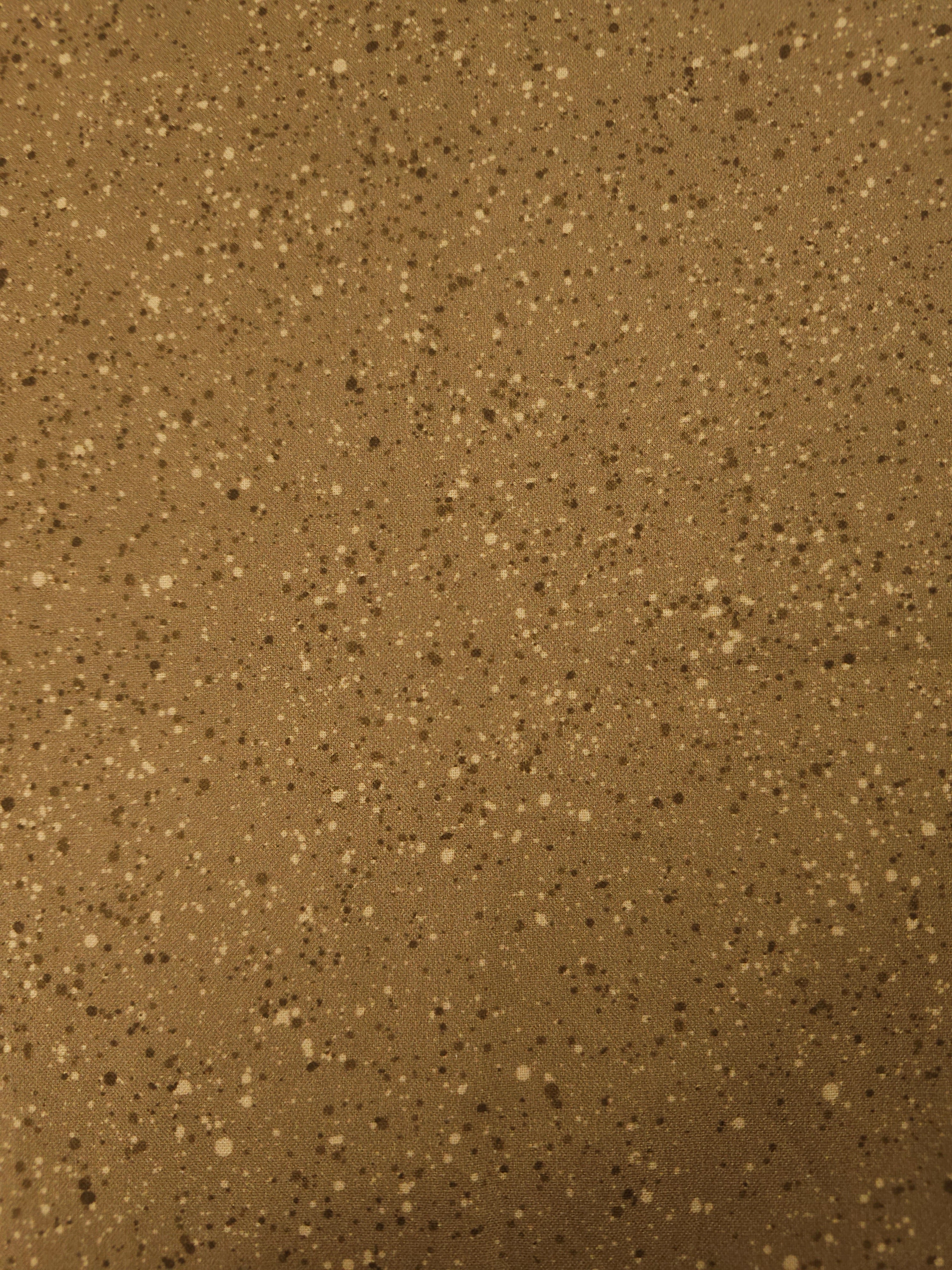 Muddy Brown Pebble Speckle 100% Cotton