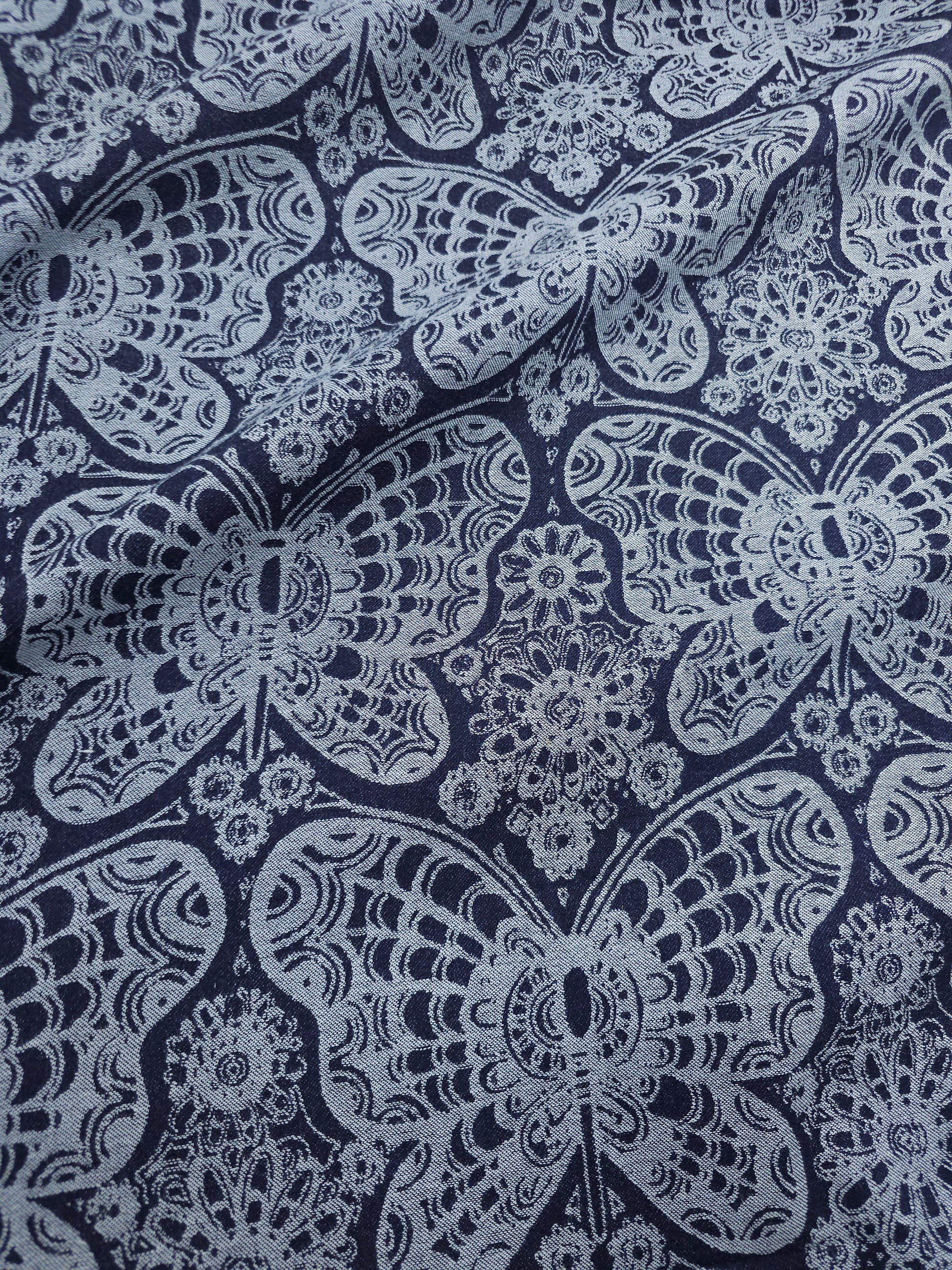 Indigo Navy Boho Butterfly Denim