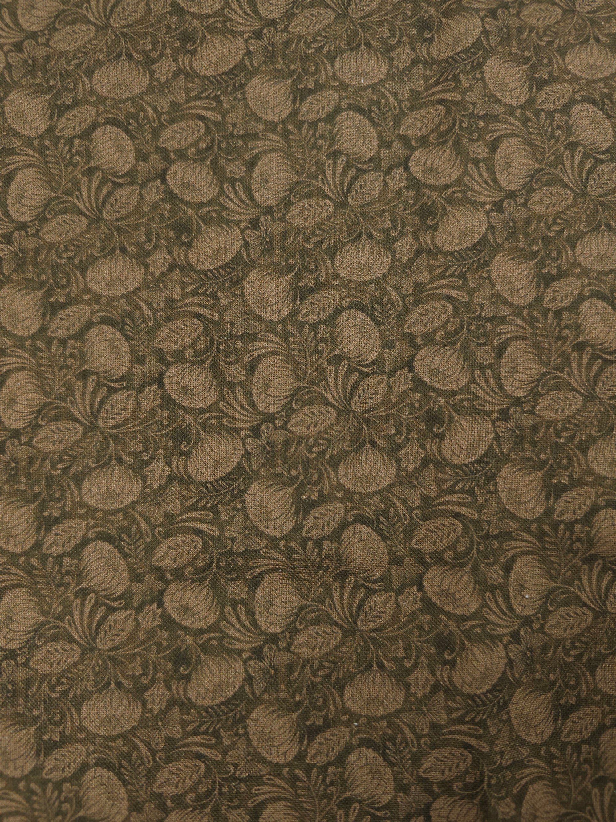 Brown Whimsy Floral 100% Cotton
