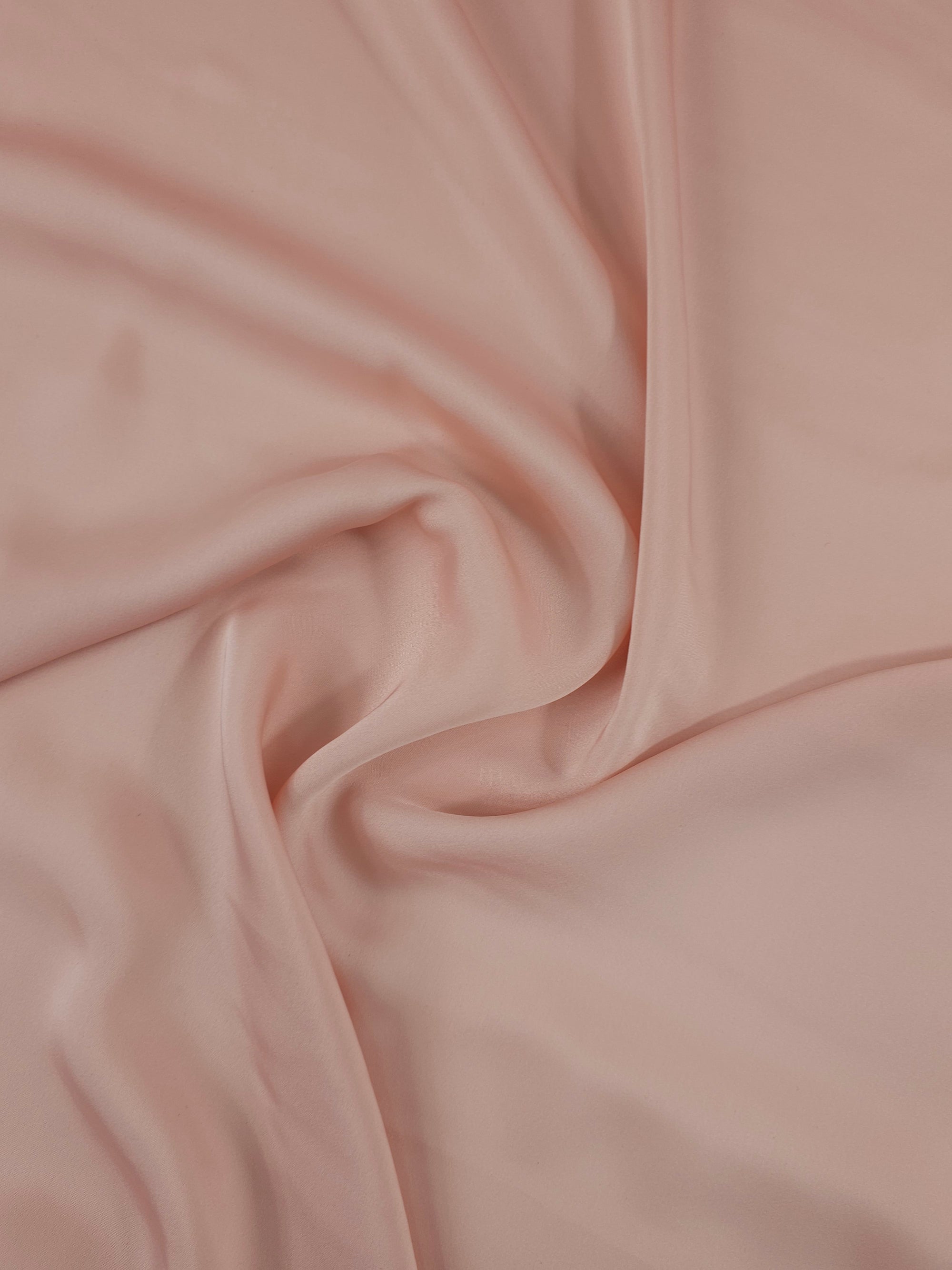 Peachy Pink Soft Poly Satin