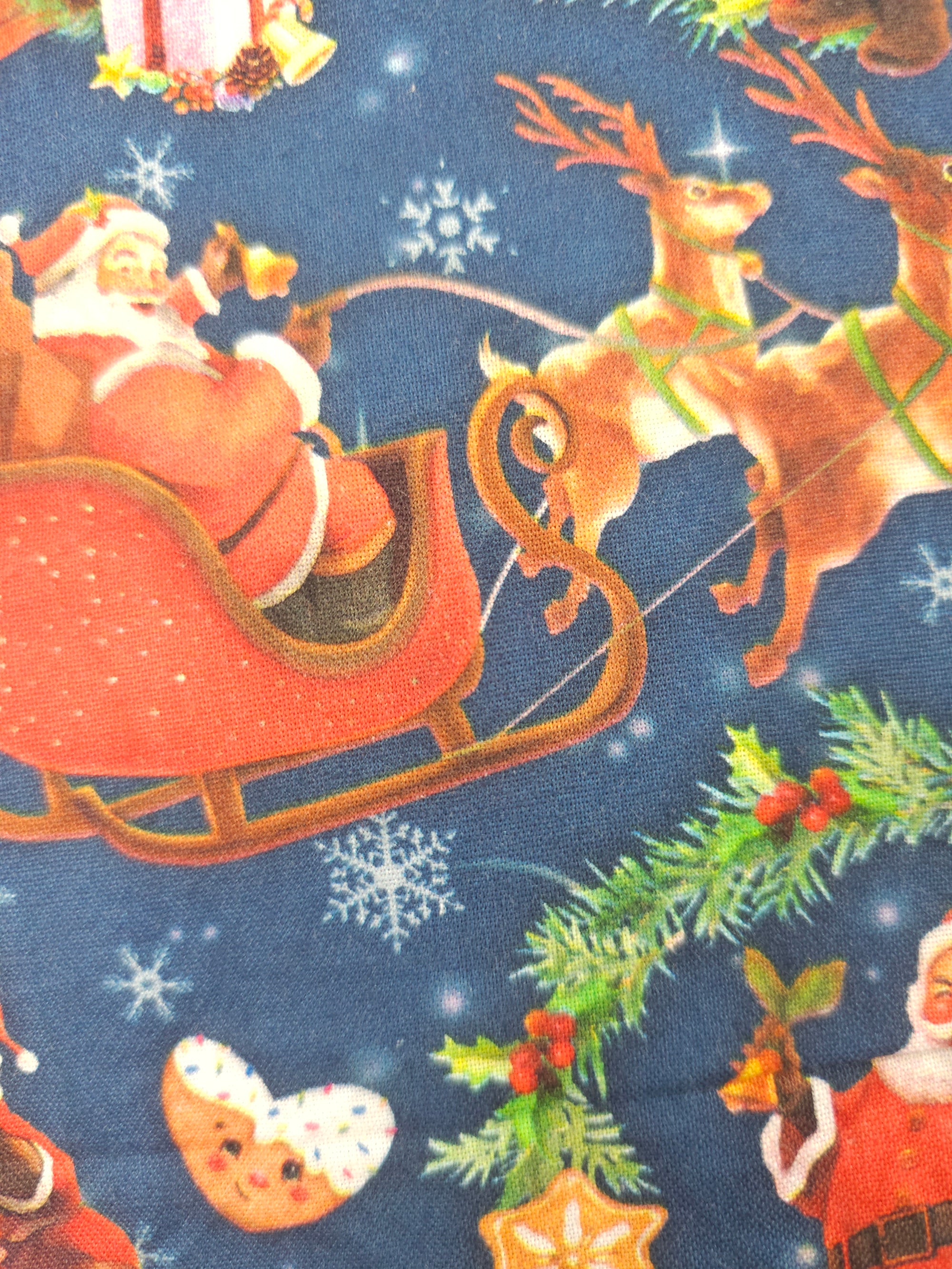 Its a navy Christmas Cotton- 0.8m piece