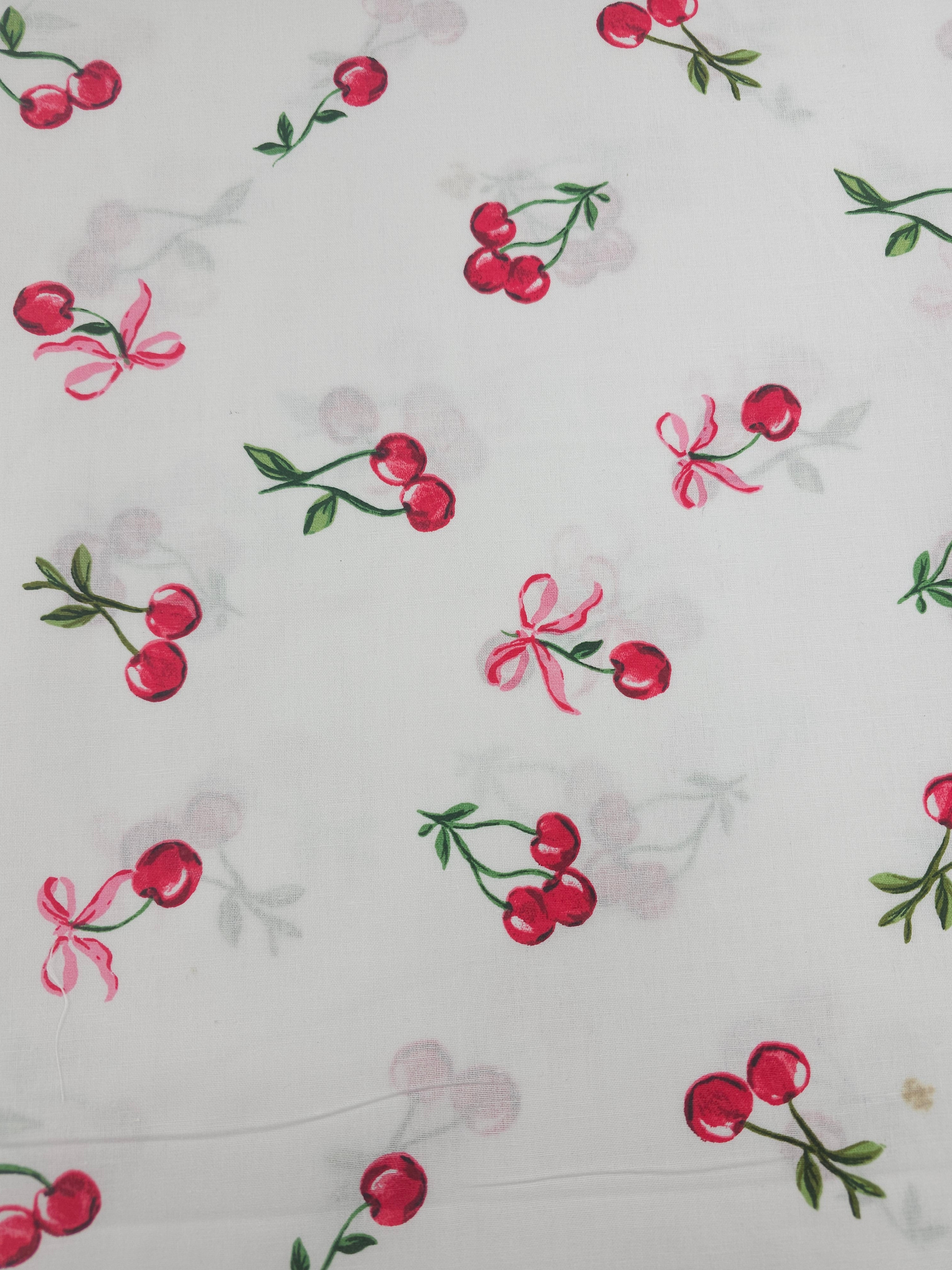 Cherry 100% Cotton 102” *EXTRA WIDE*
