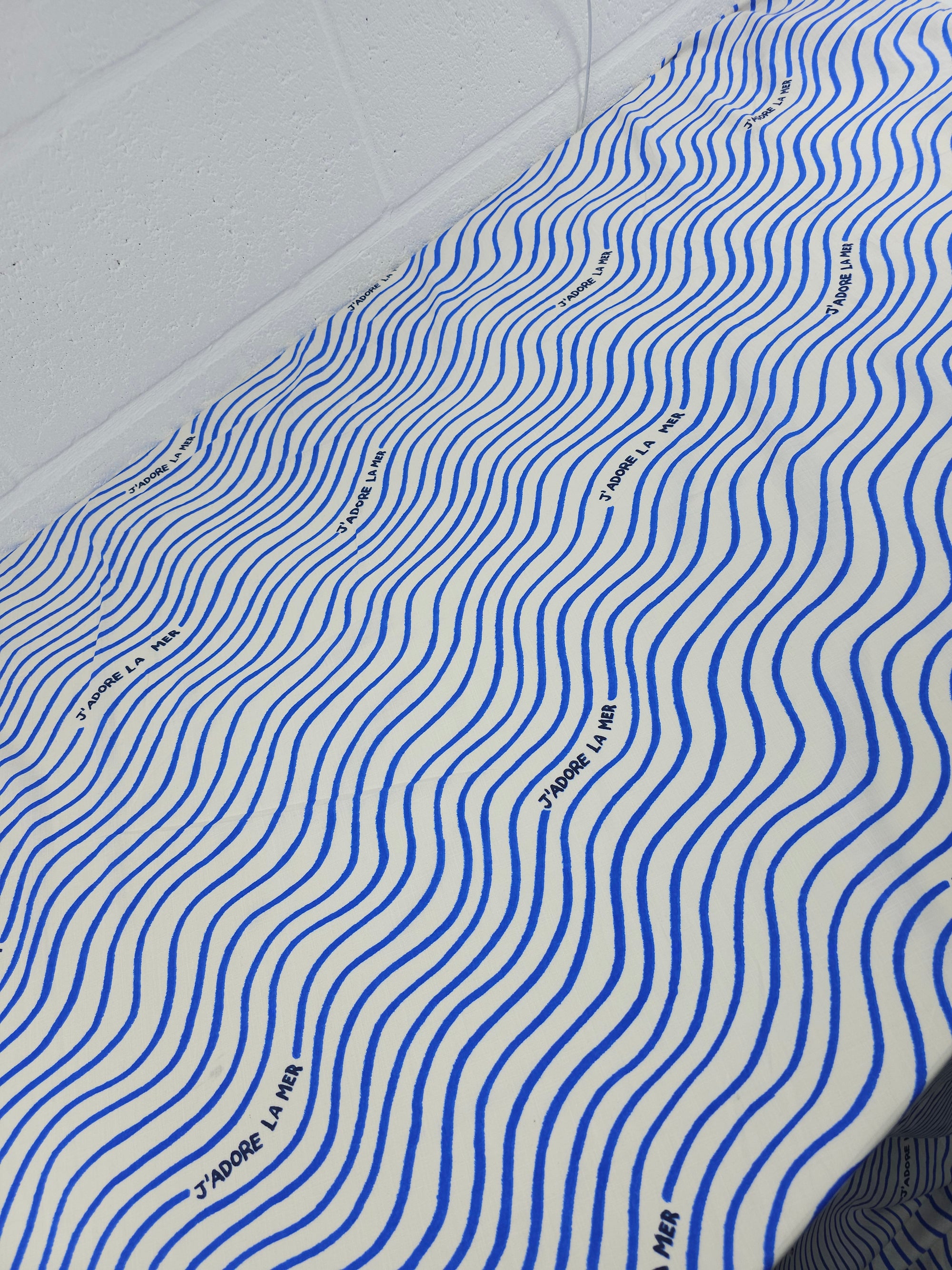 J'adore La Mer Blue Wave Viscose Linen