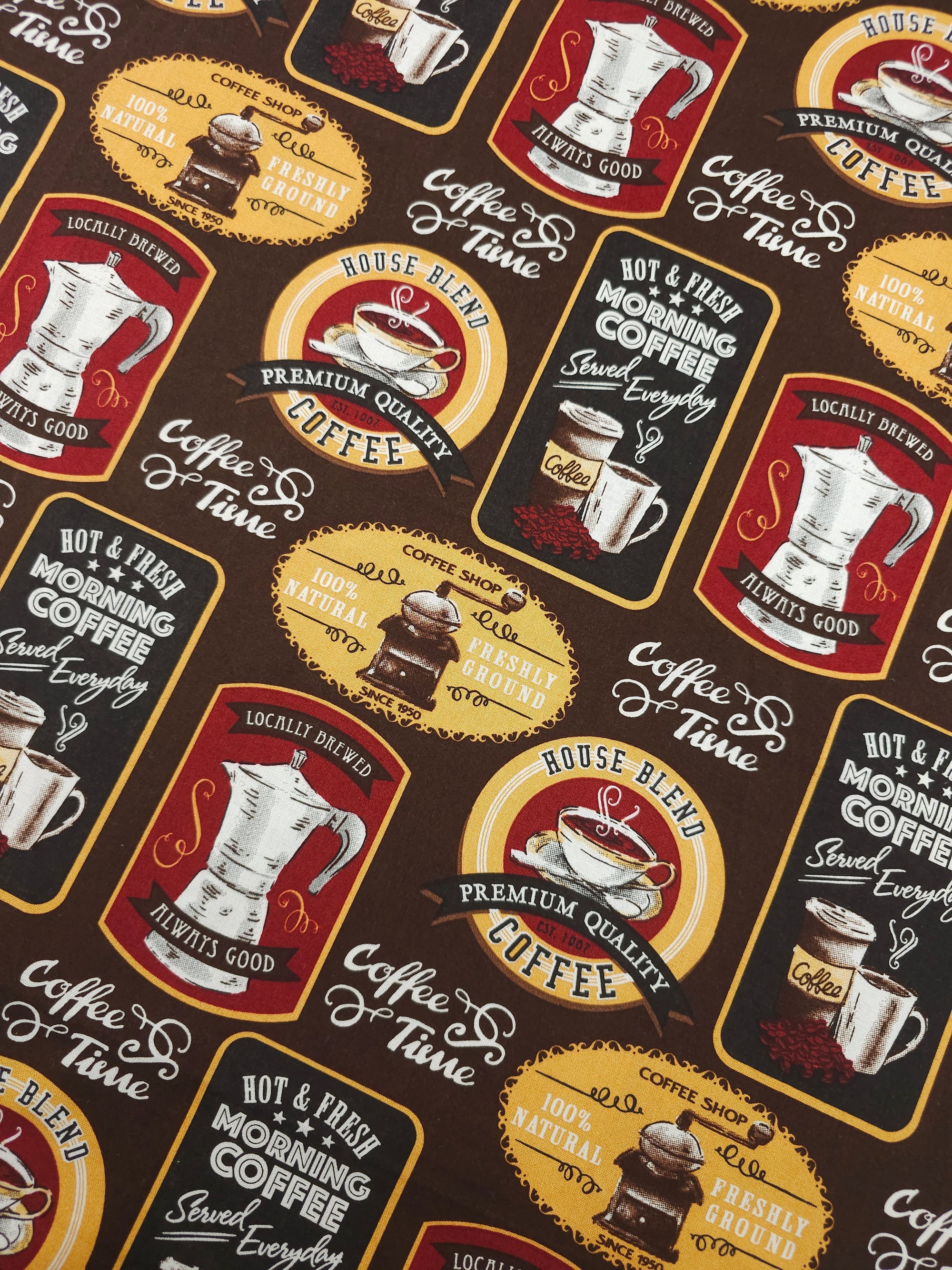 Coffee Time Frames 100% Cotton