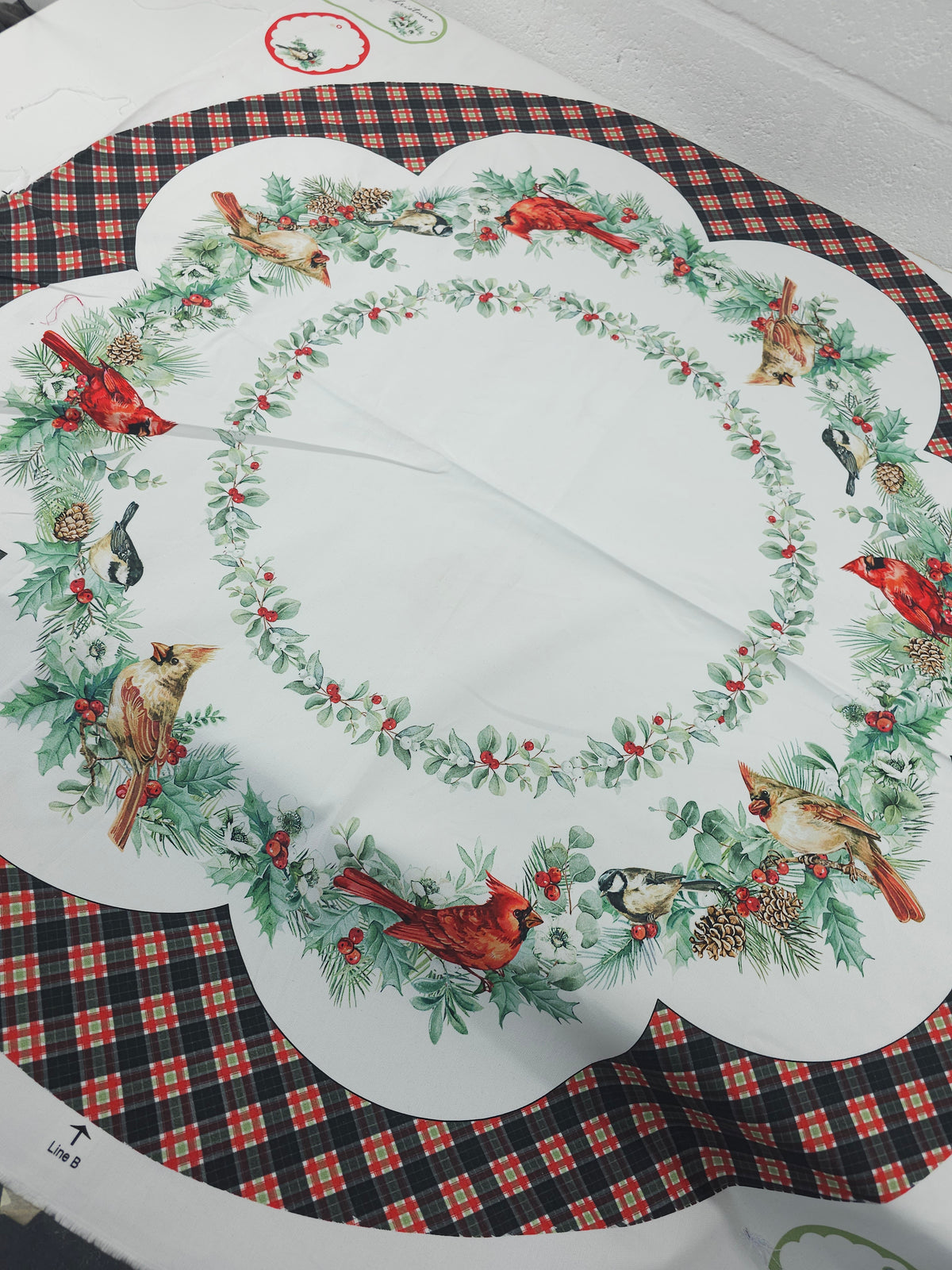 *SEW YOUR OWN* Christmas Tree Skirt Canvas Cotton