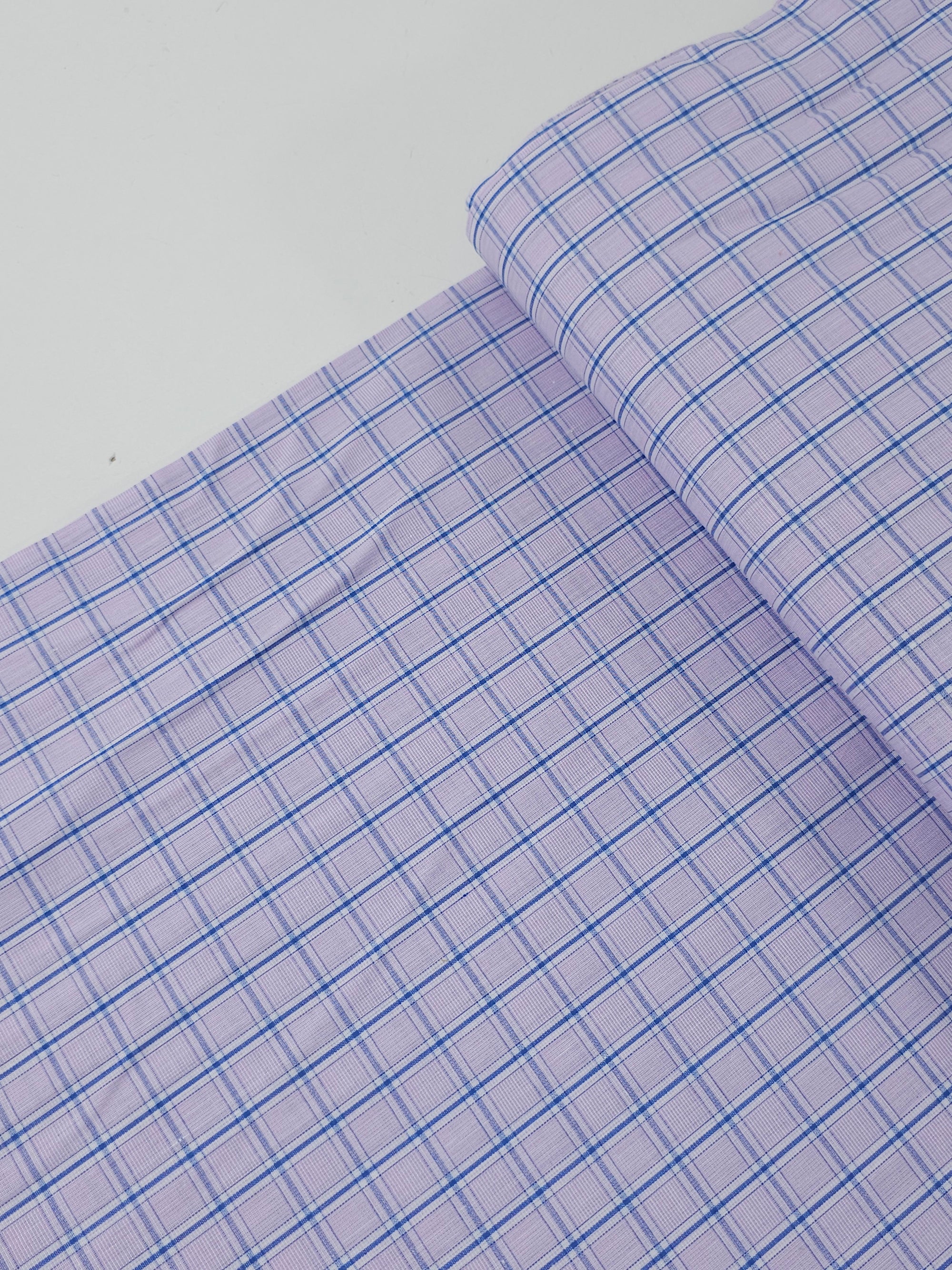 Pale Pink/ Blue 100% Cotton