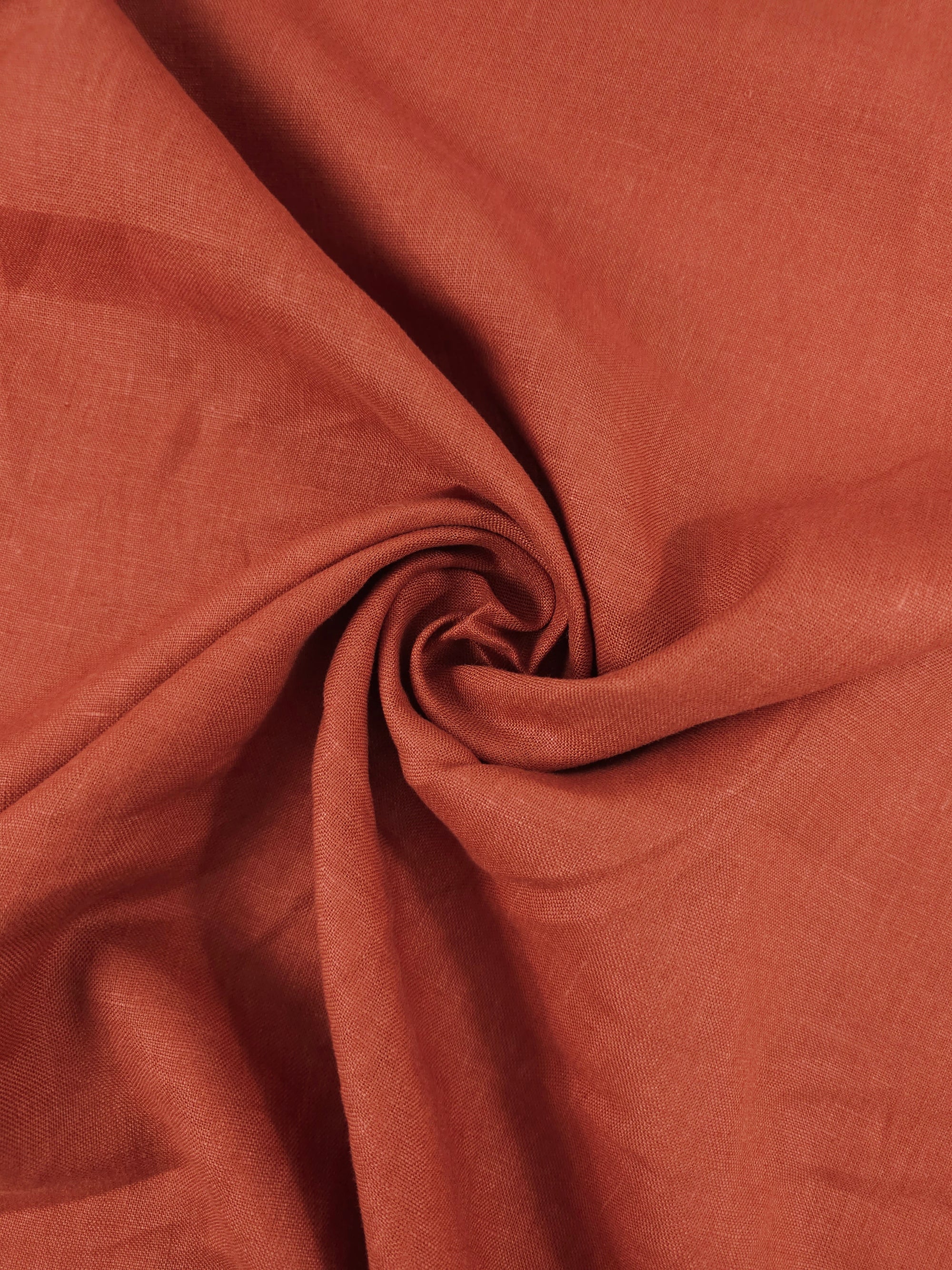 Rustic Orange 100% Linen