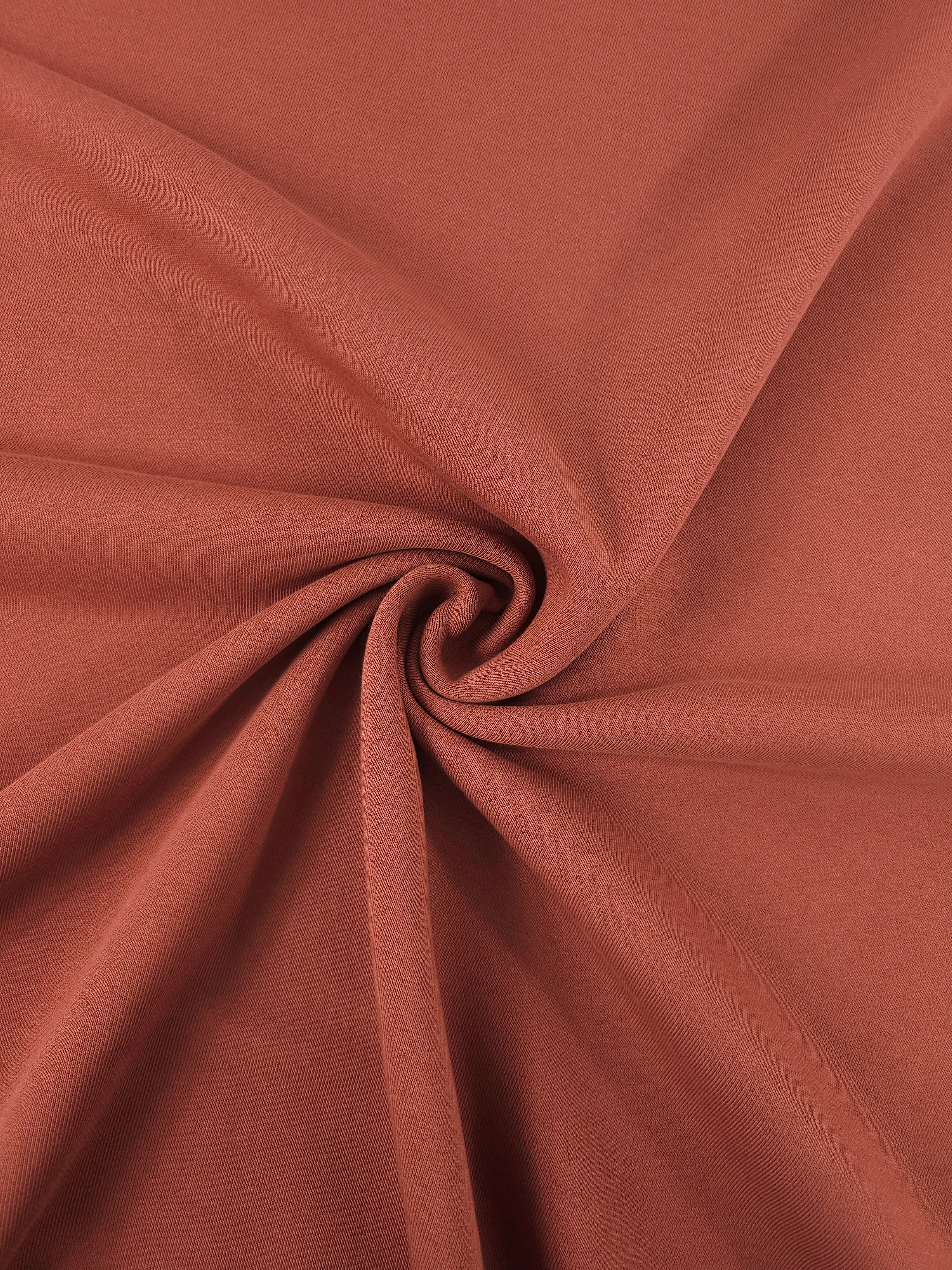 Terracotta Fleece Backed Terry