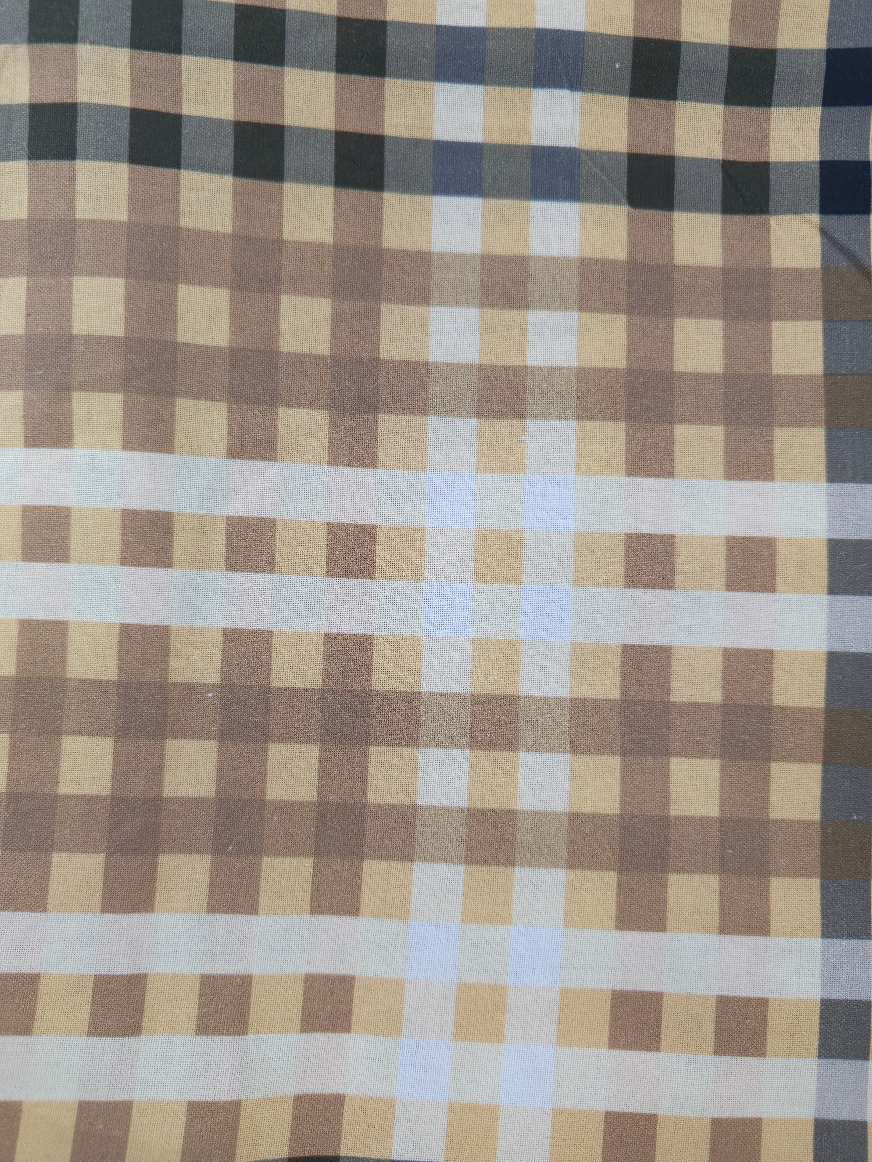 Butter plaid Cotton- 1.6m piece