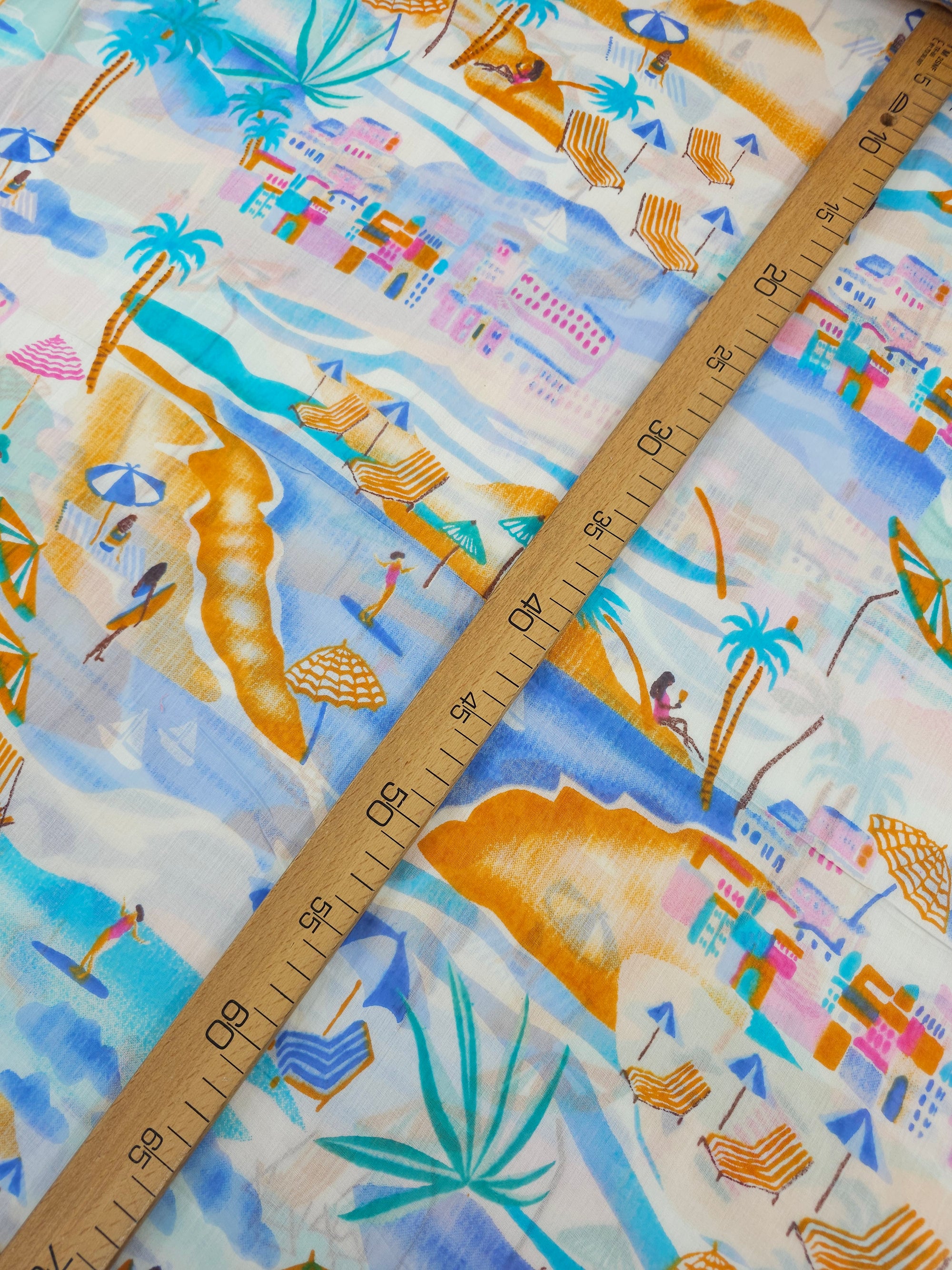 Summer Beach Vibes Cambric Cotton