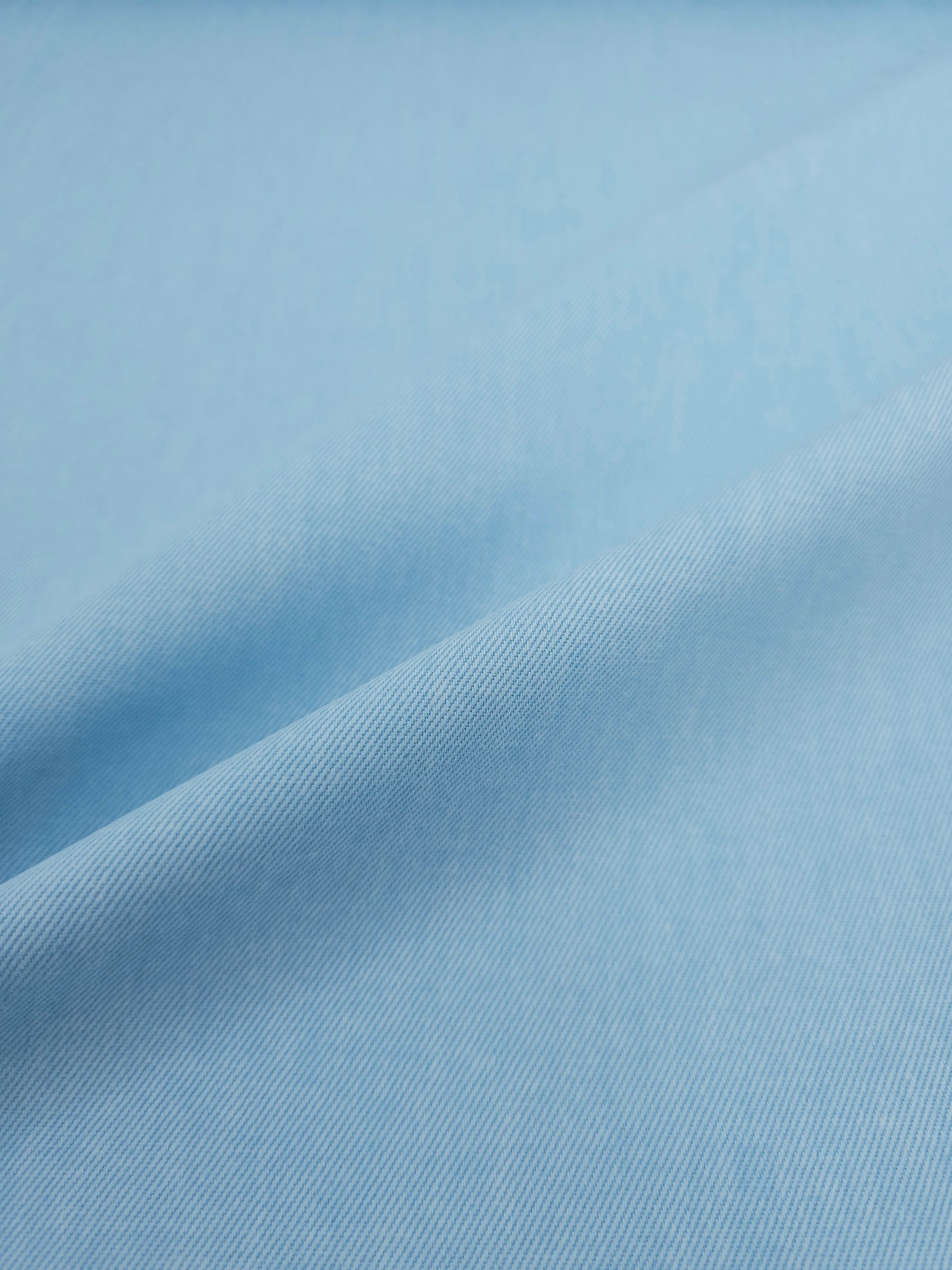 Light Blue Washed Twill Denim