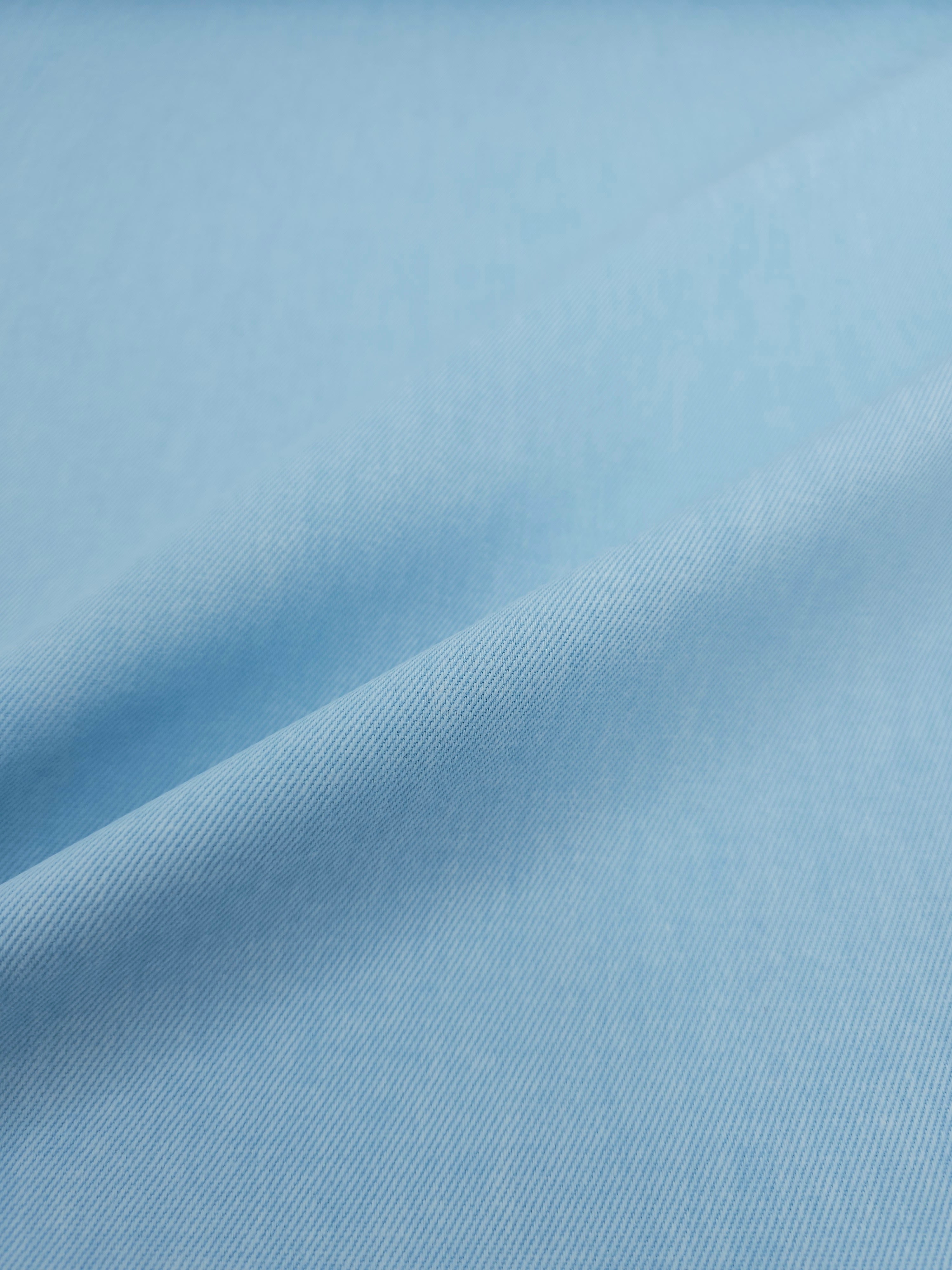 Light Blue Washed Twill Denim