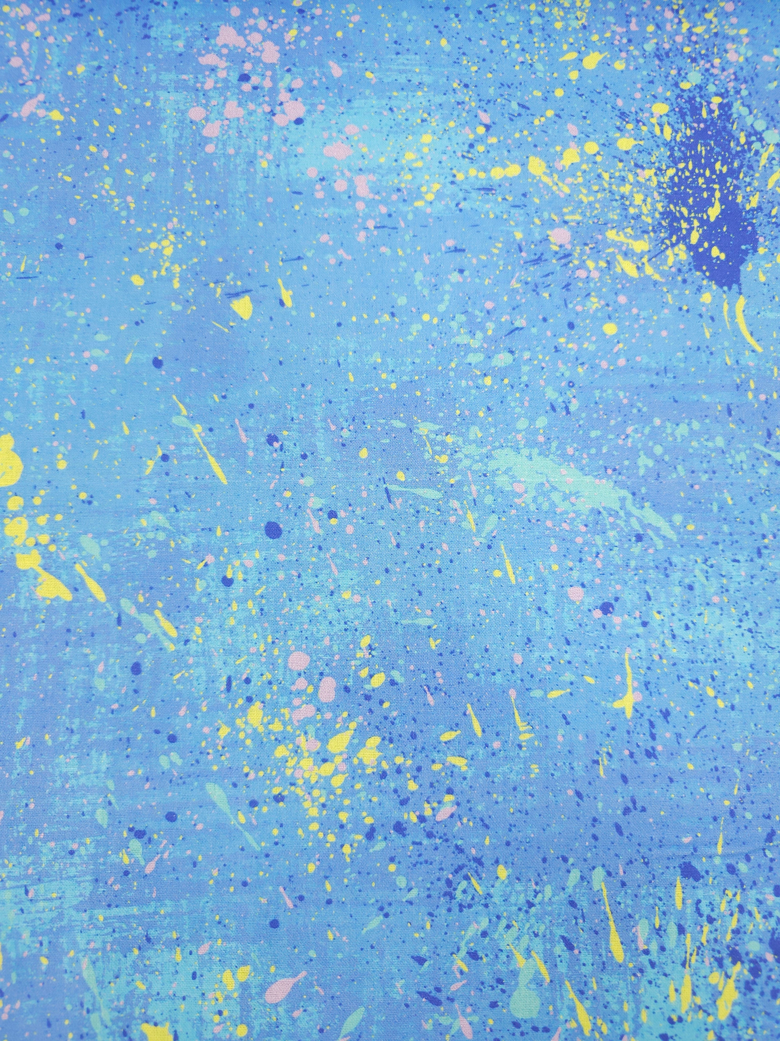 Paint Splatter 100% Cotton 106" - Robert Kaufman *EXTRA WIDE*