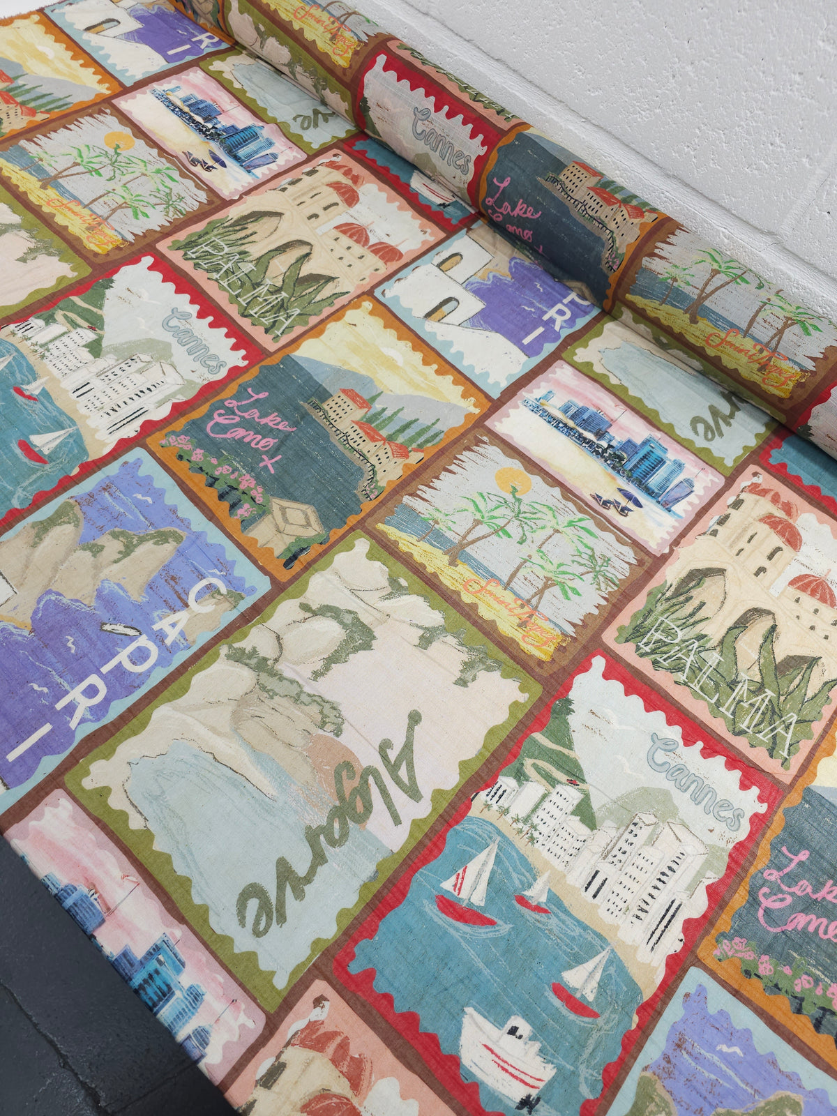 Italian Postcards Cotton Voile