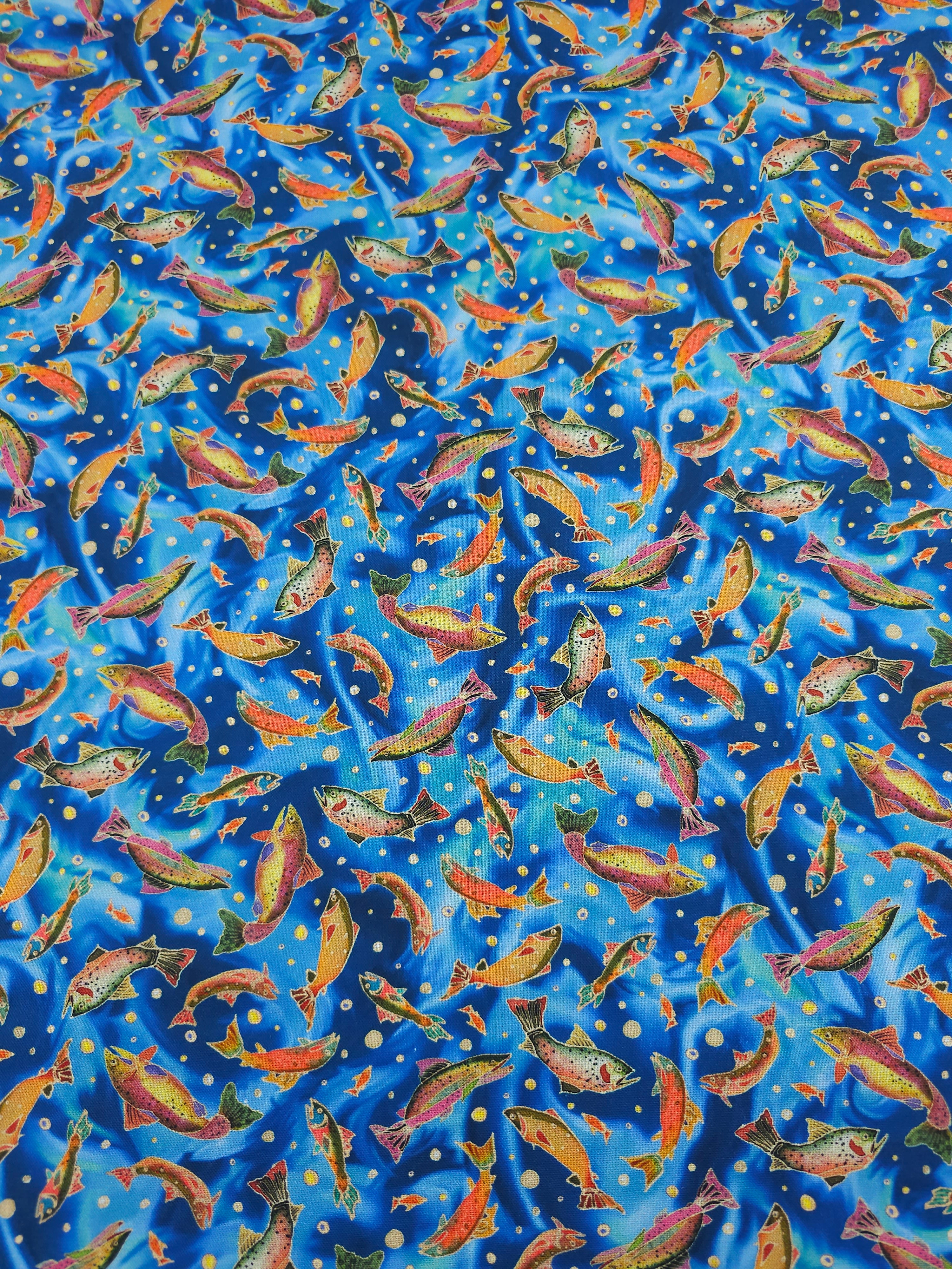 Koi Fish 100% Cotton