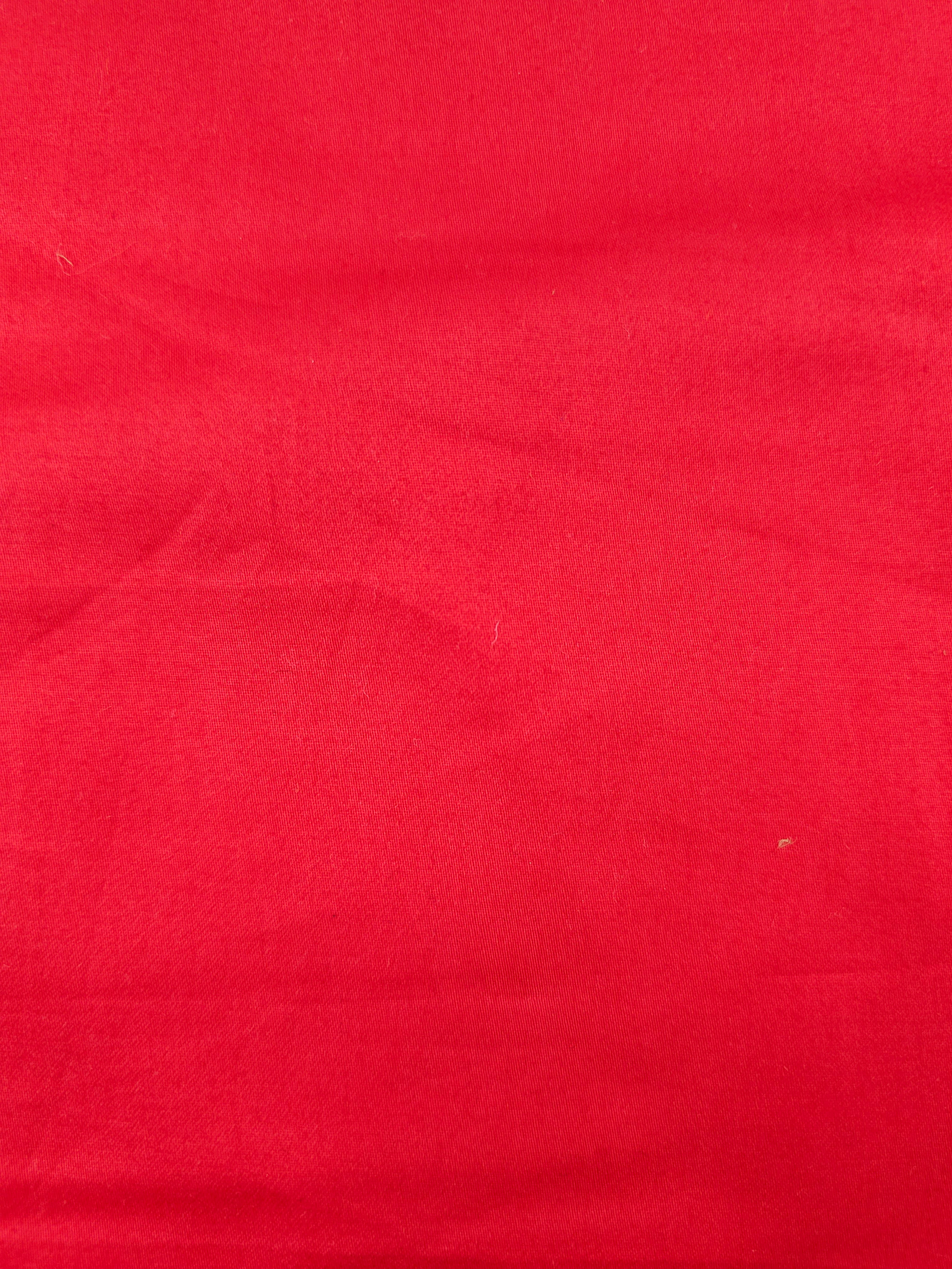 Red Cotton sateen- 1.5m piece