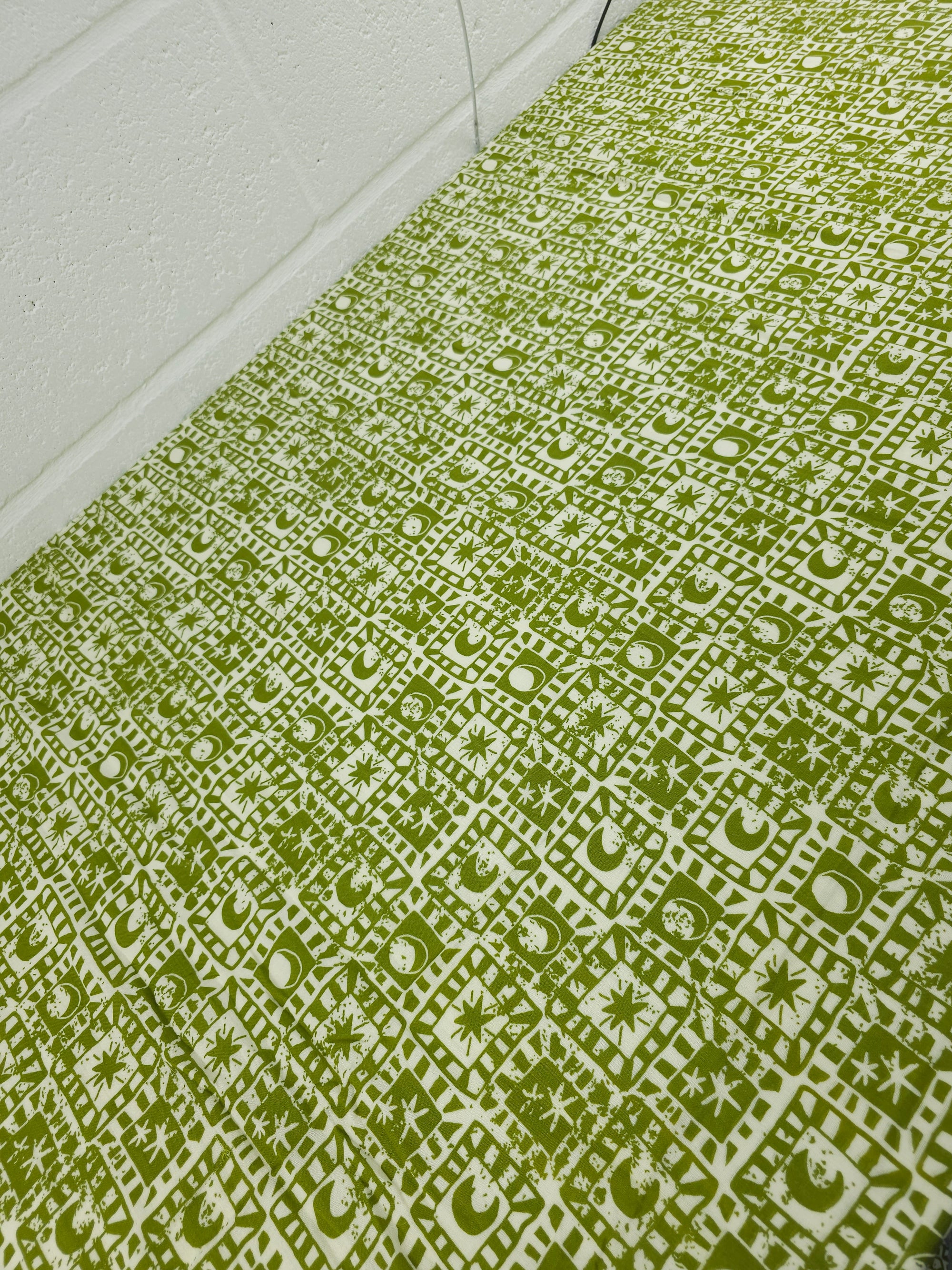 Olive Celestial Checkerboard Double Gauze *Lucy&Yak*
