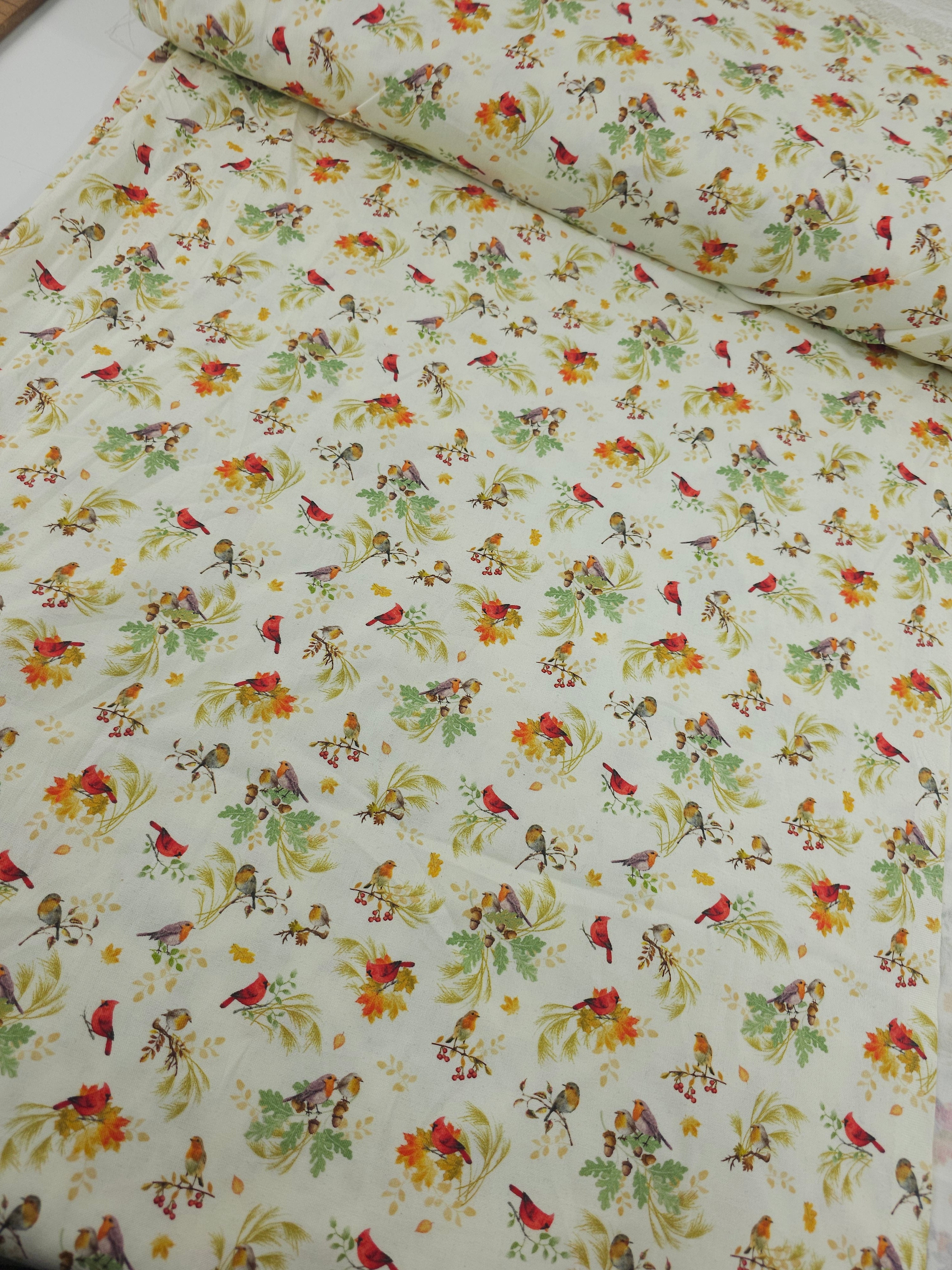 Harvest Robin Leaf 100% Cotton