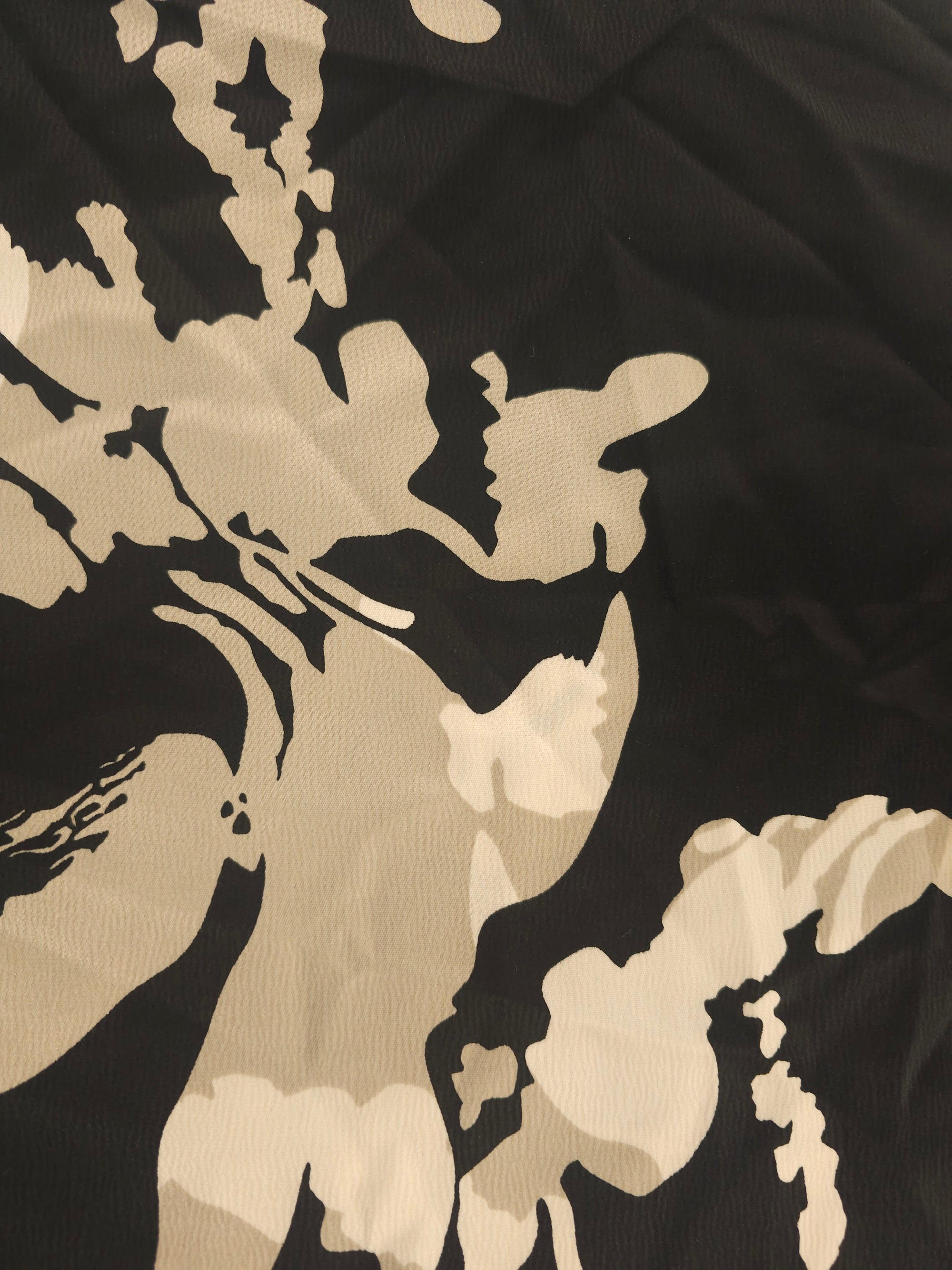 Dark splat Viscose sateen-1.4m piece