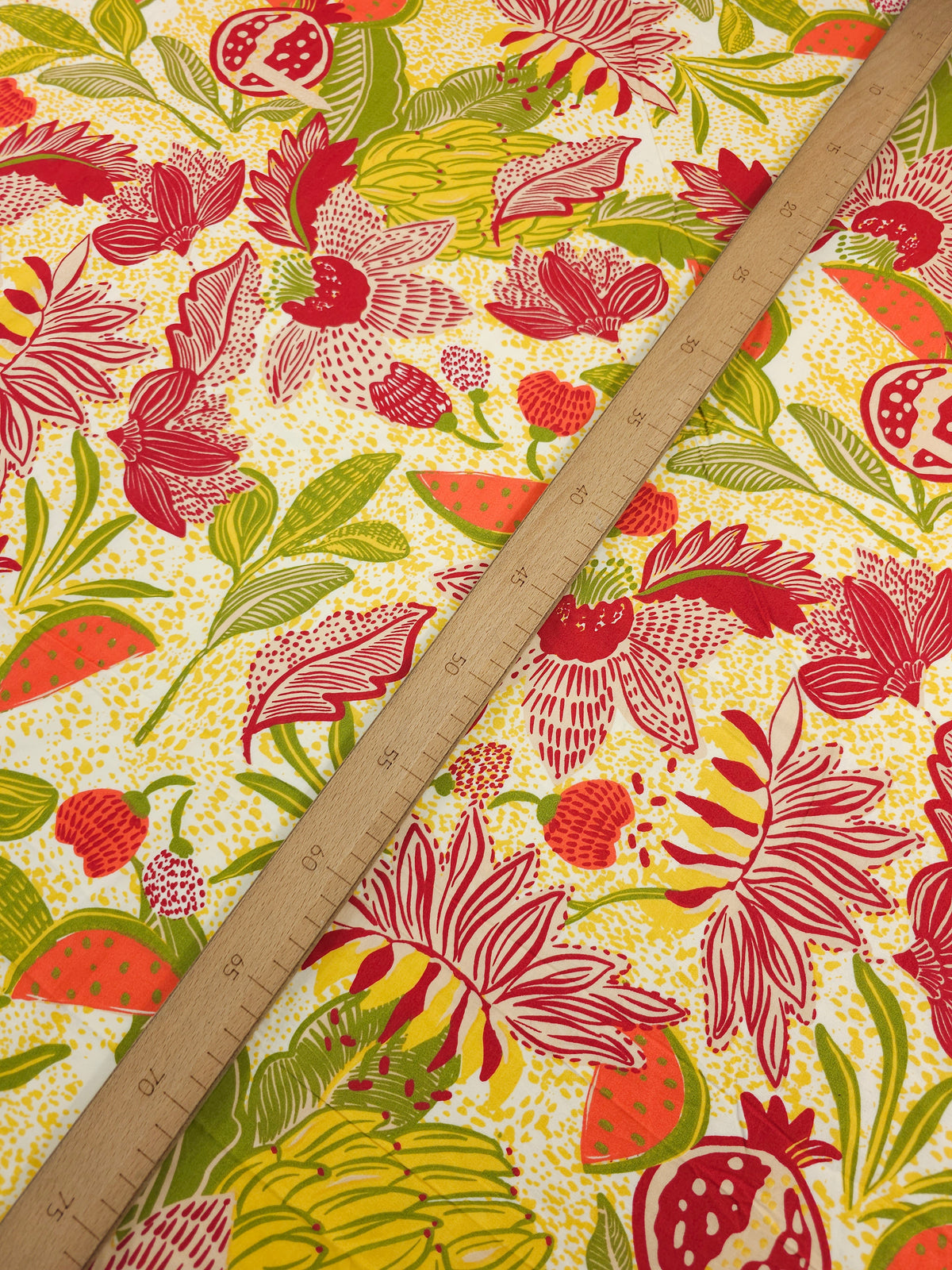 Exotic Fruit Palm Fusion Cotton Poplin