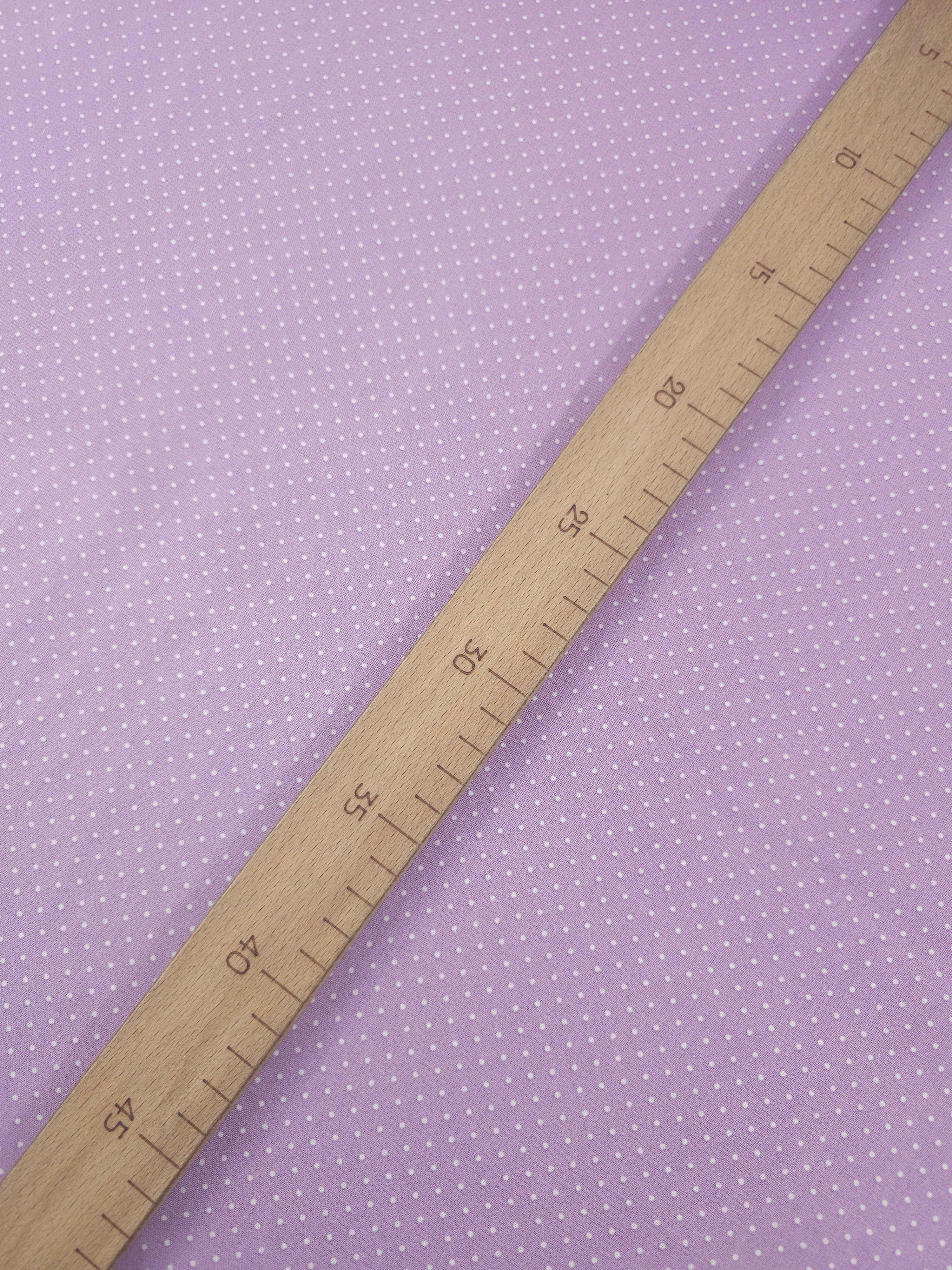 Light Purple Micro Polka Lightweight Cotton 60"