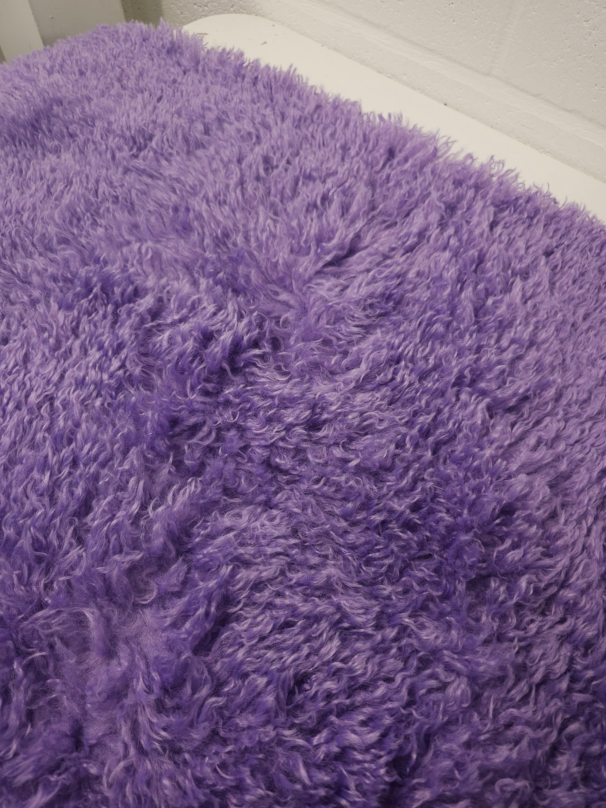 Purple Soft Shaggy Faux Fur