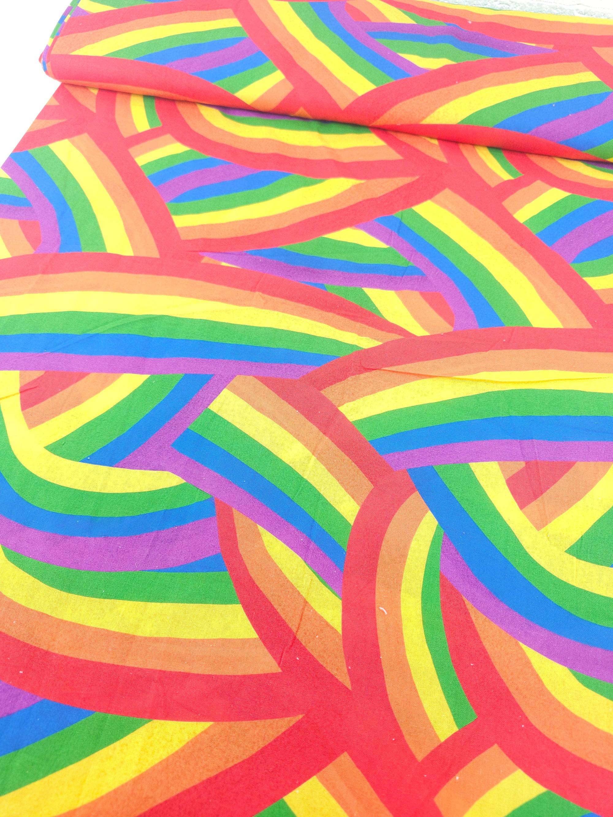 Rainbow Pride Curve 100% Cotton