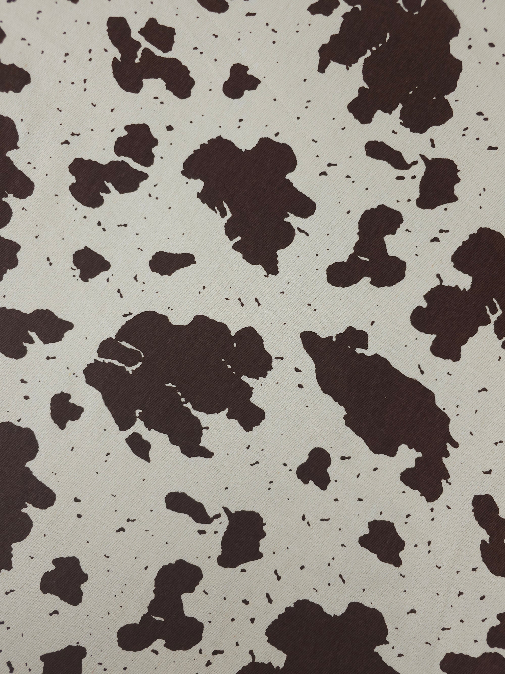 Brown Speckle Cow Denim