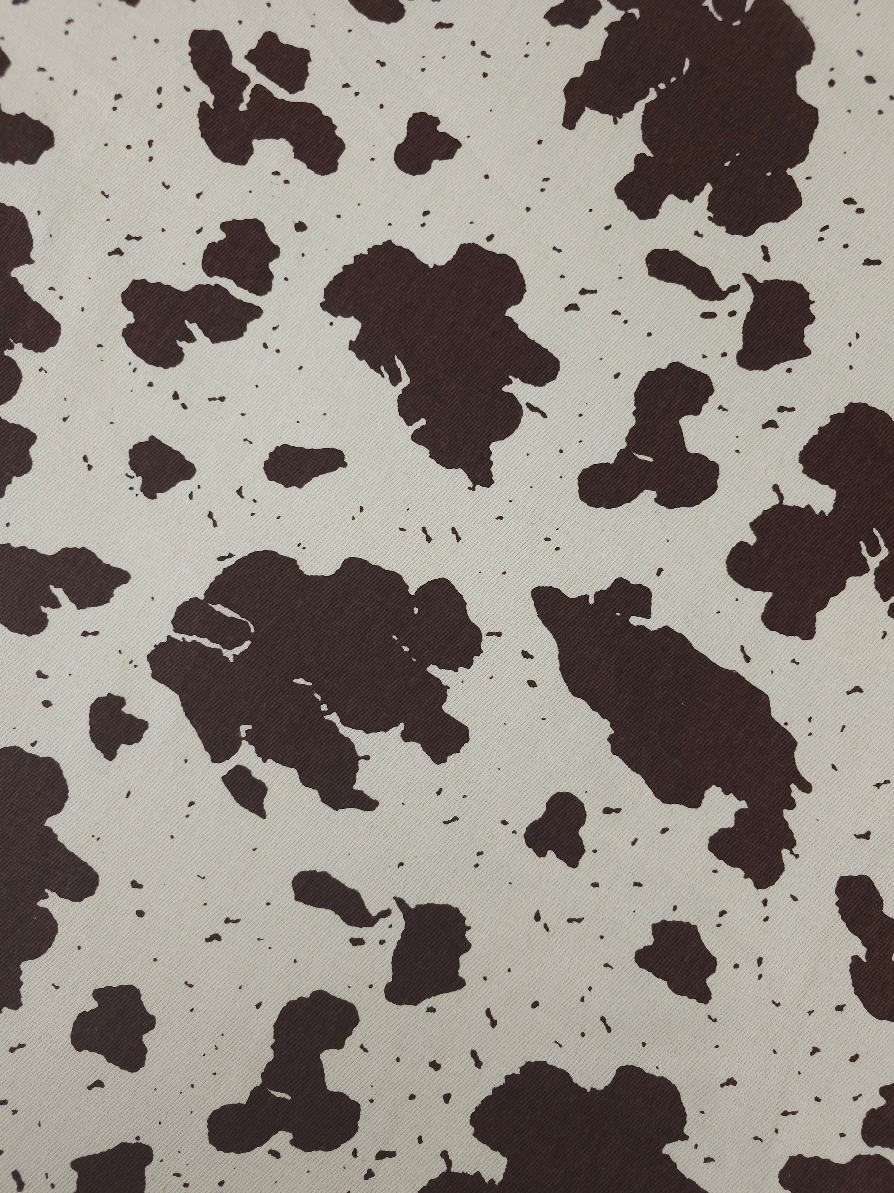Brown Speckle Cow Denim