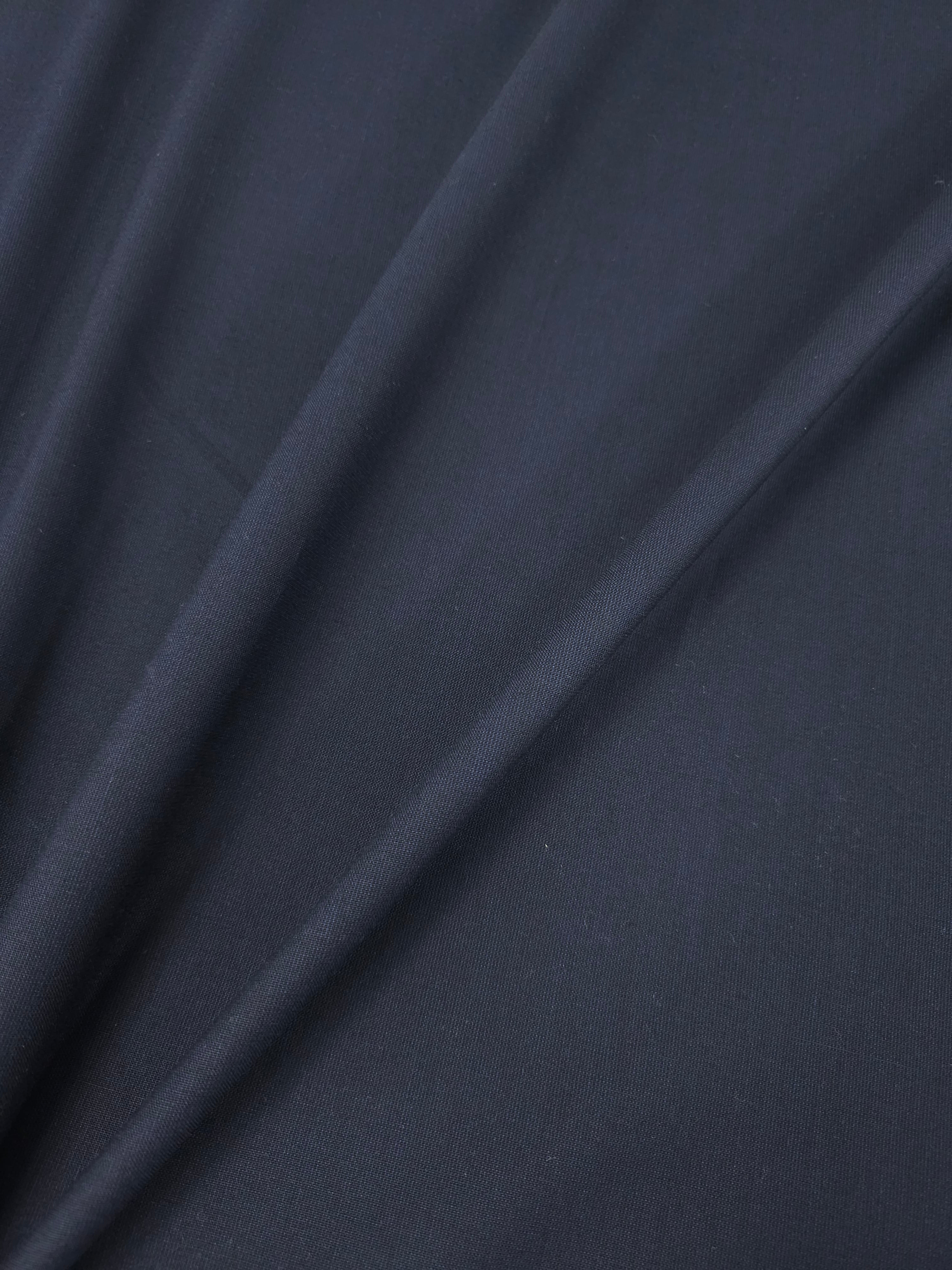 Dark Navy/Black Cotton Suiting