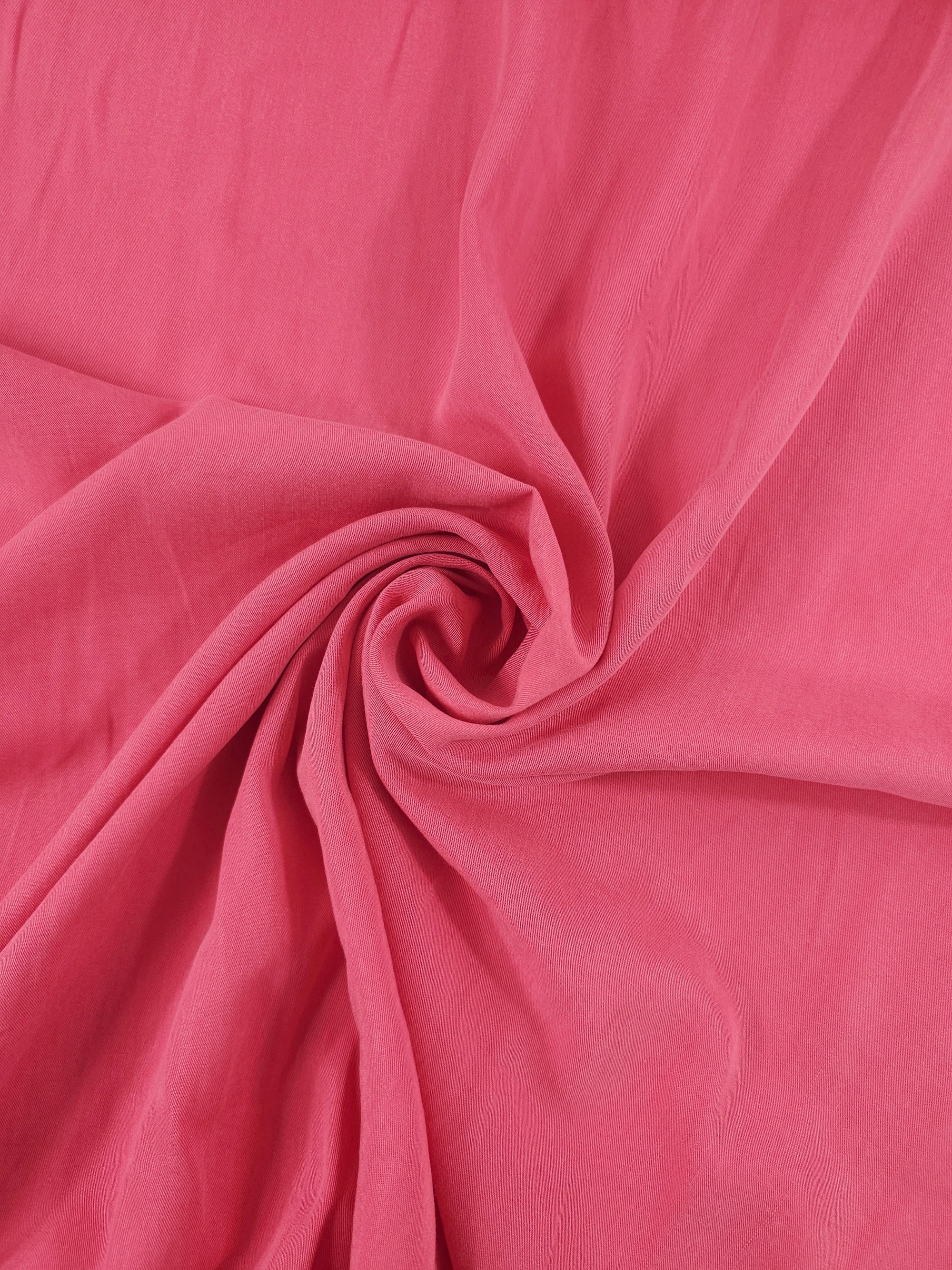 Warm Candy Pink Cotton Modal