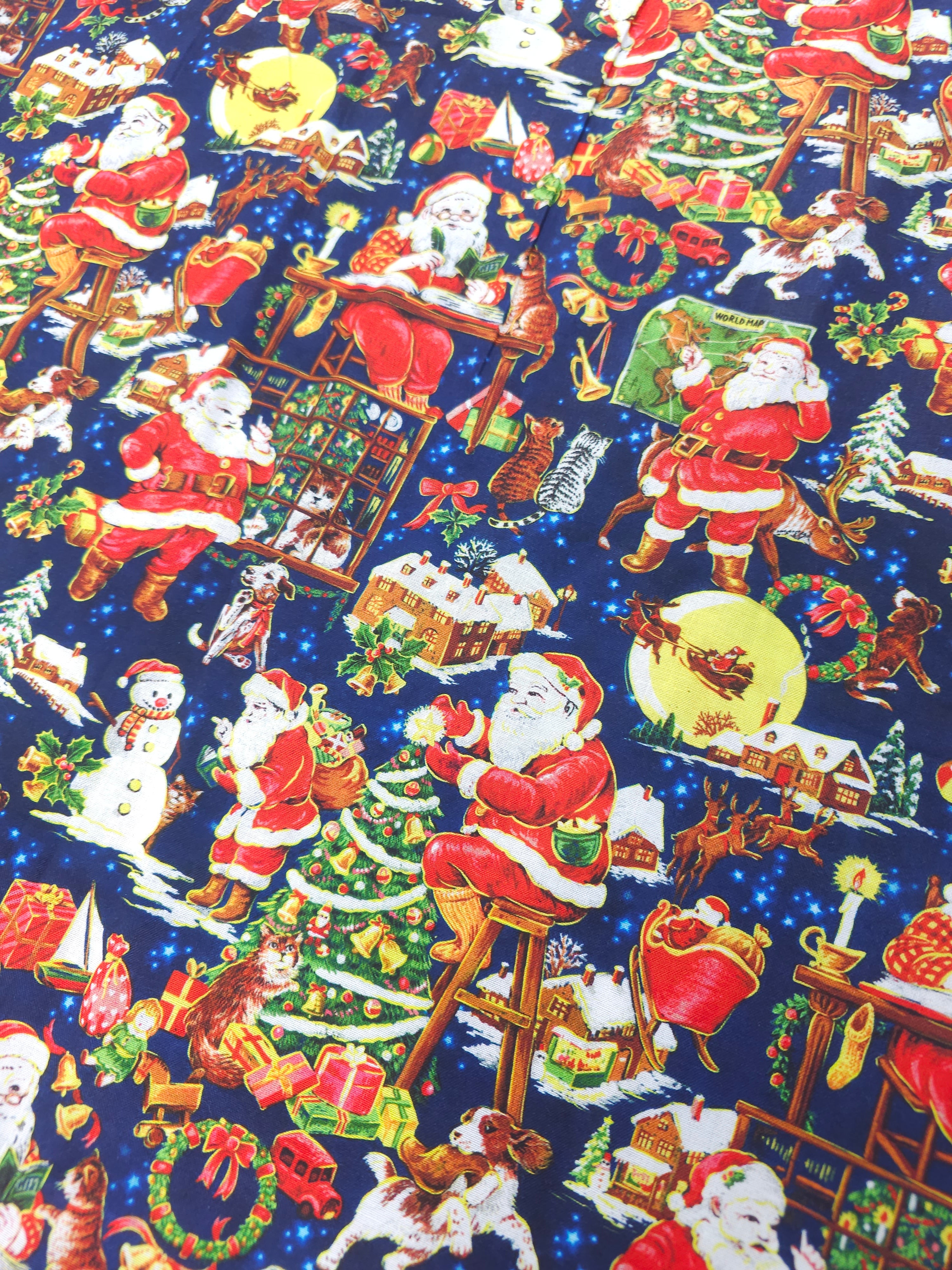 Santa's mission Cotton- 2m piece