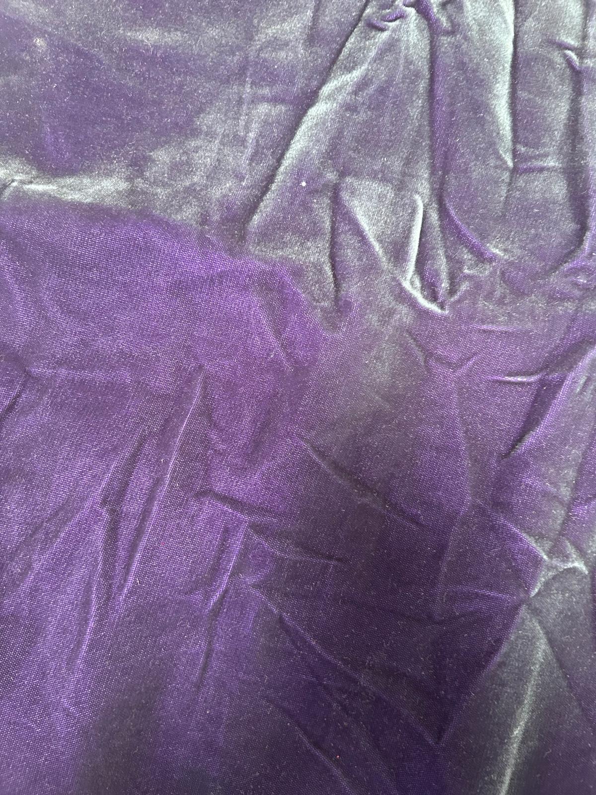 Purple Velvet (colour discrepancy) - 1.9m Piece