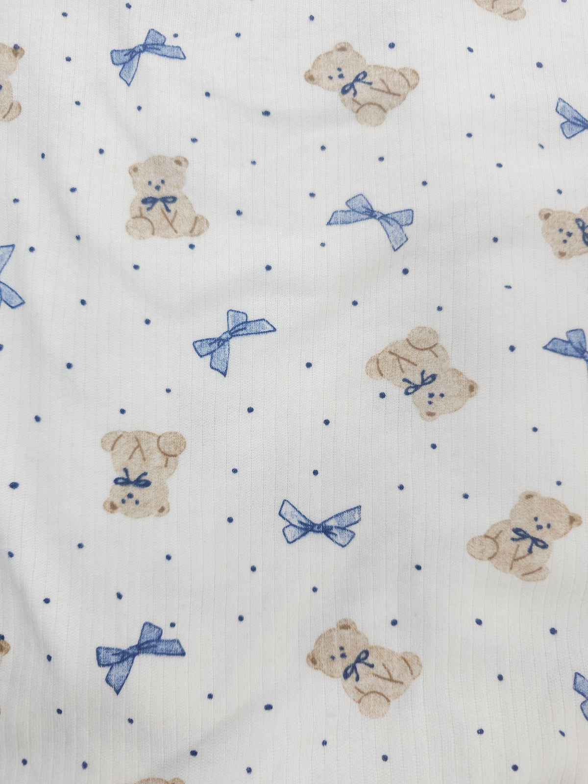 Little blue bear Tubular Ribbing-2.7m piece