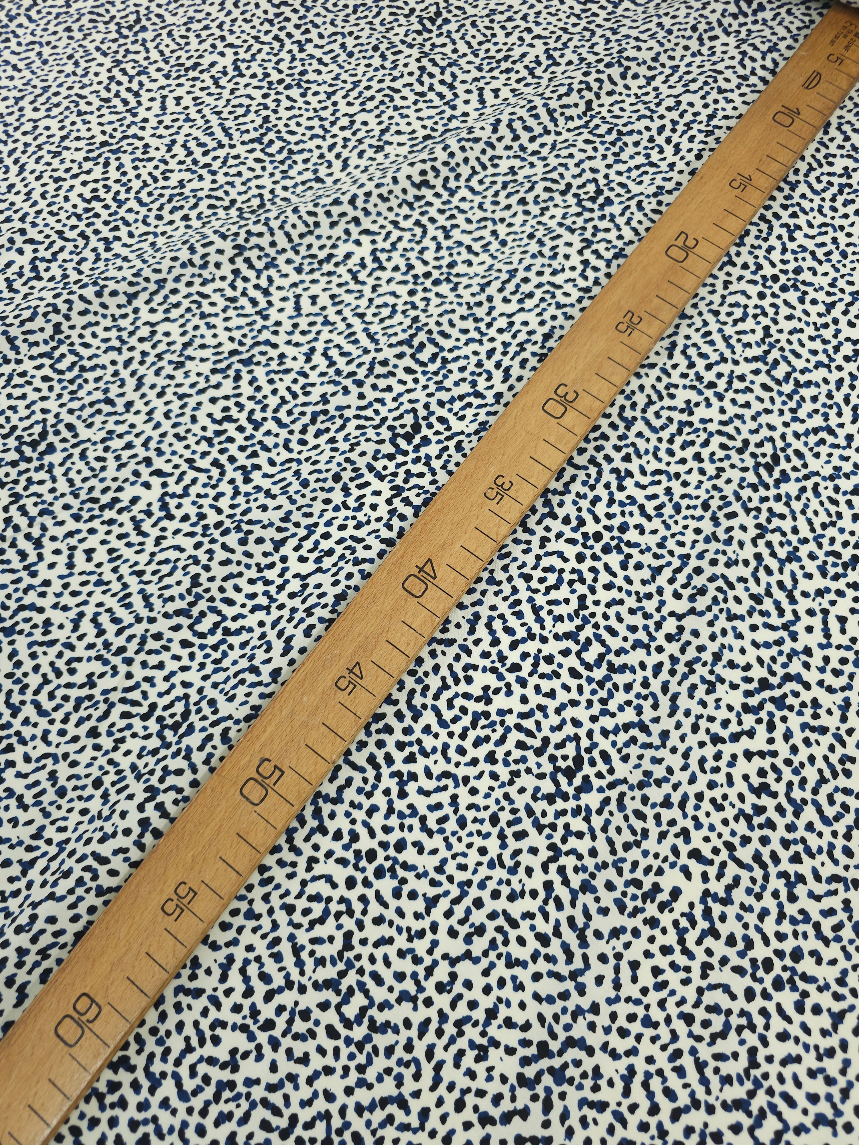 Black/Blue Speckle Viscose