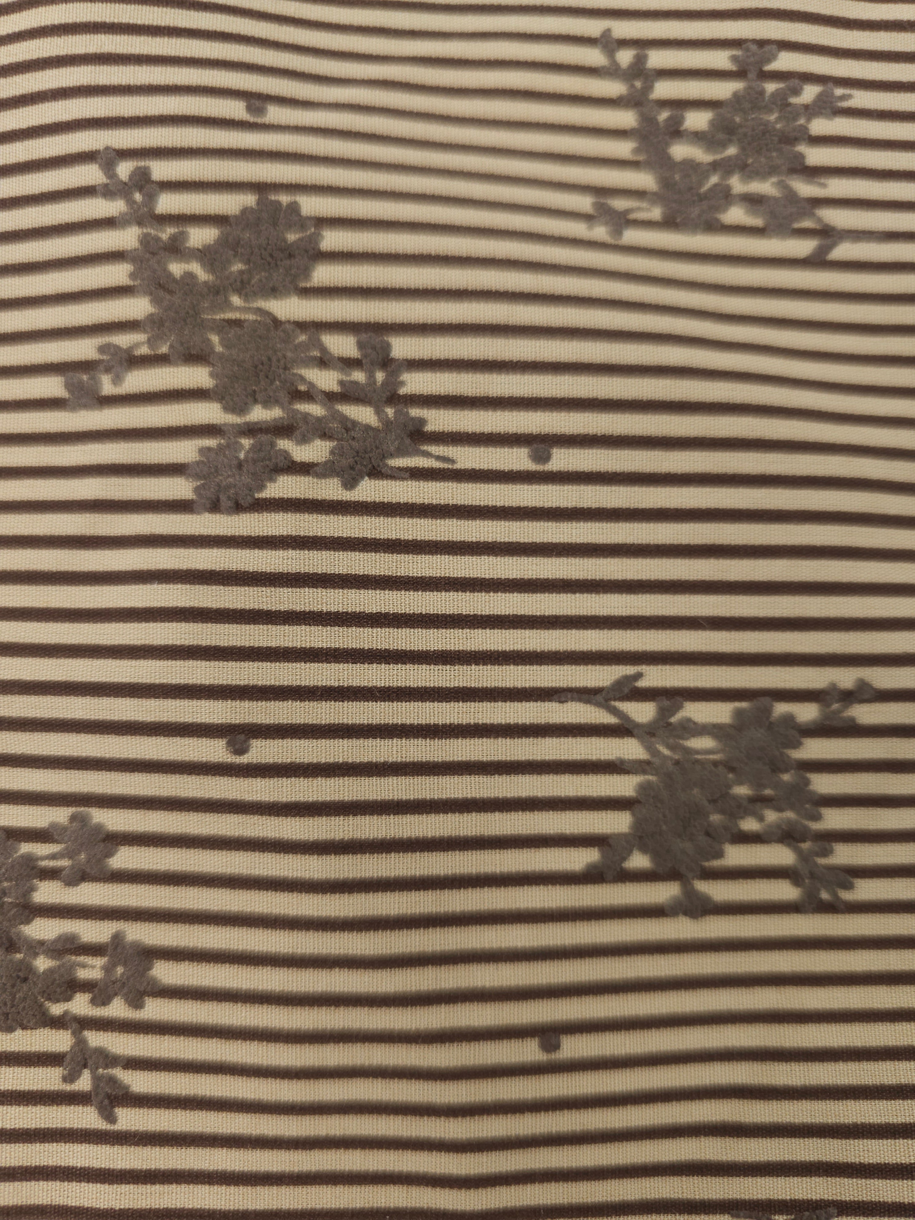 Textured brown floral Cotton- 1.5m piece
