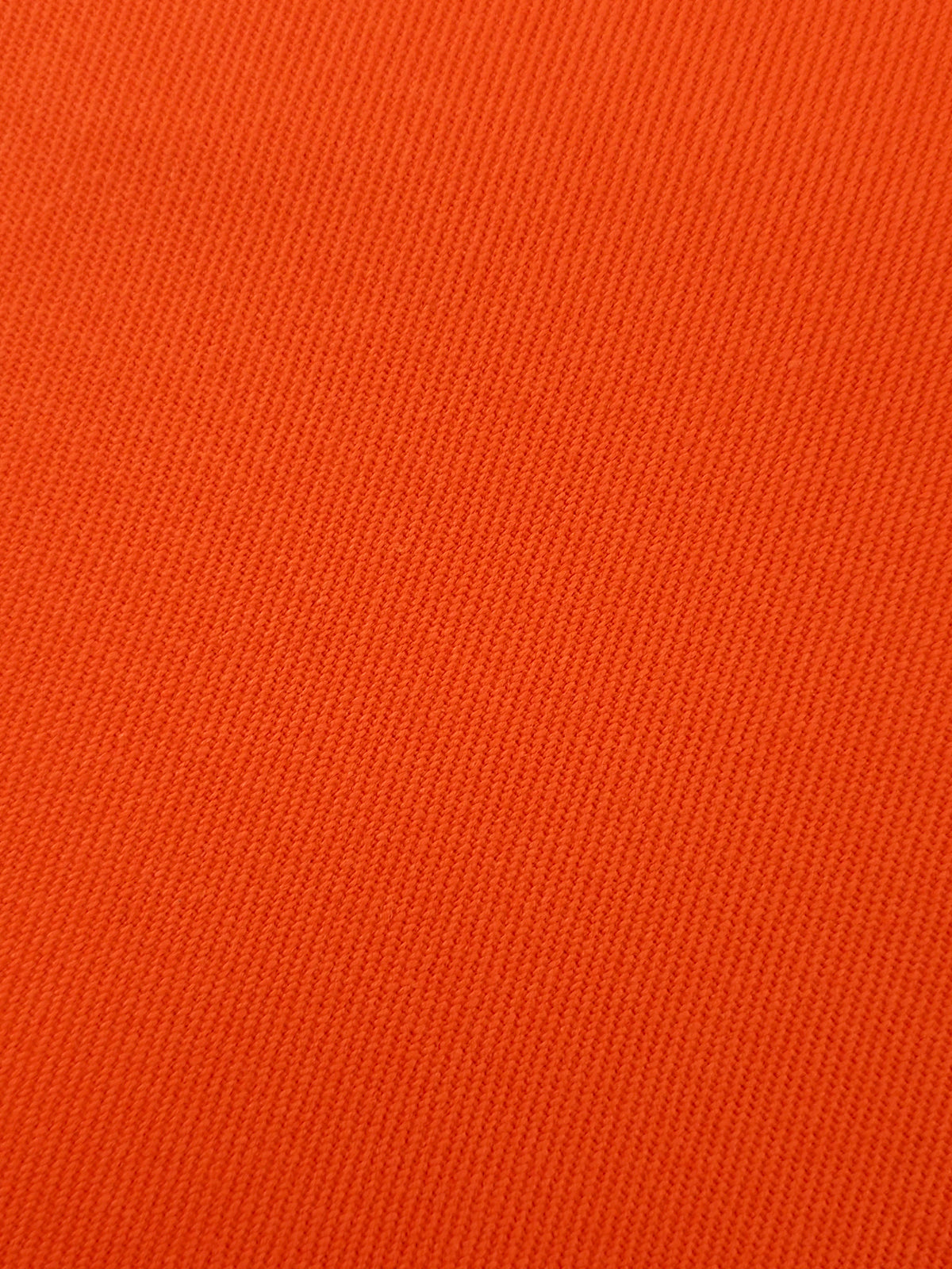 Deep Orange Structured Wax Cotton Drill