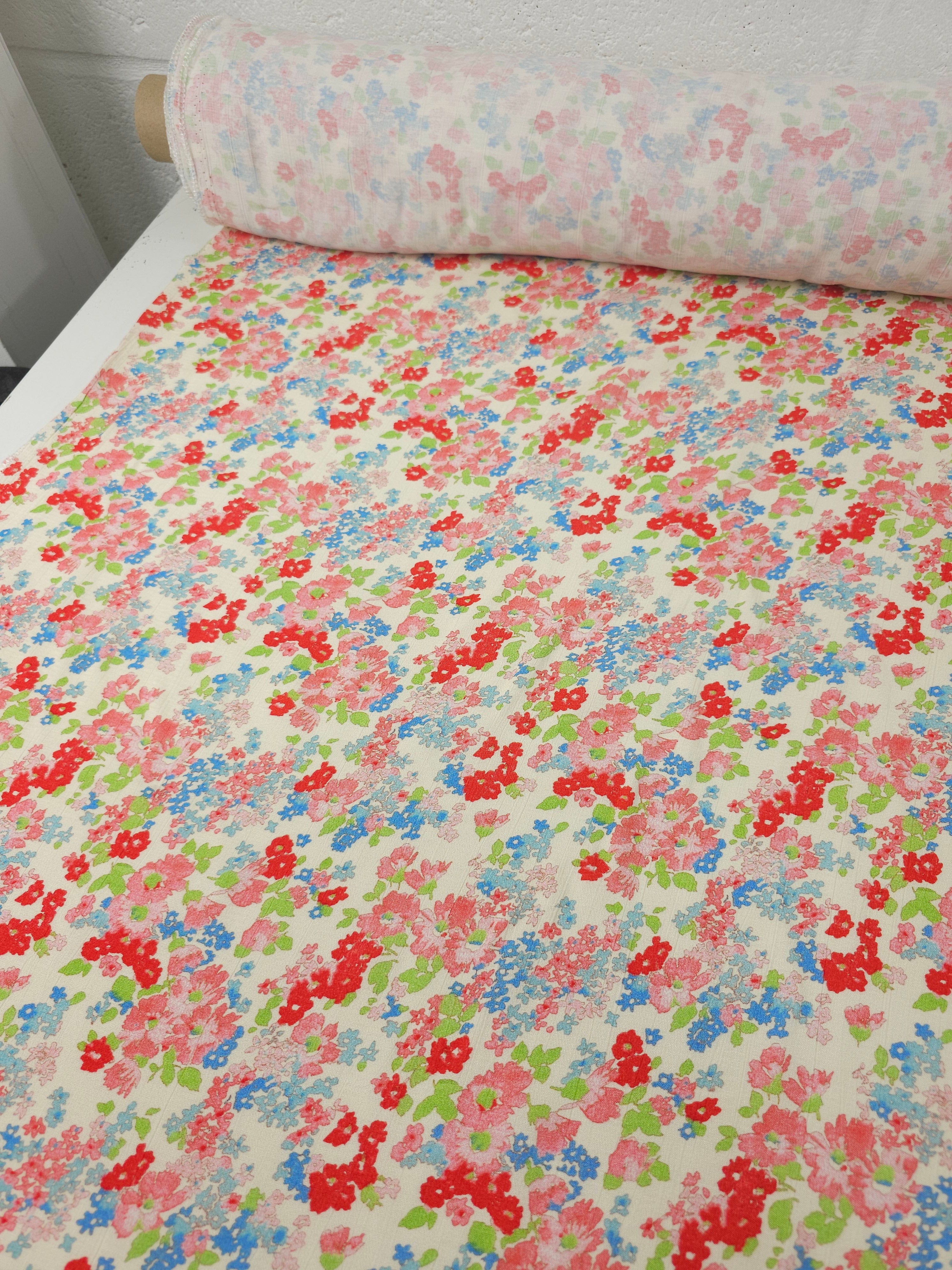 Blossom Floral Watercolour Modal Viscose
