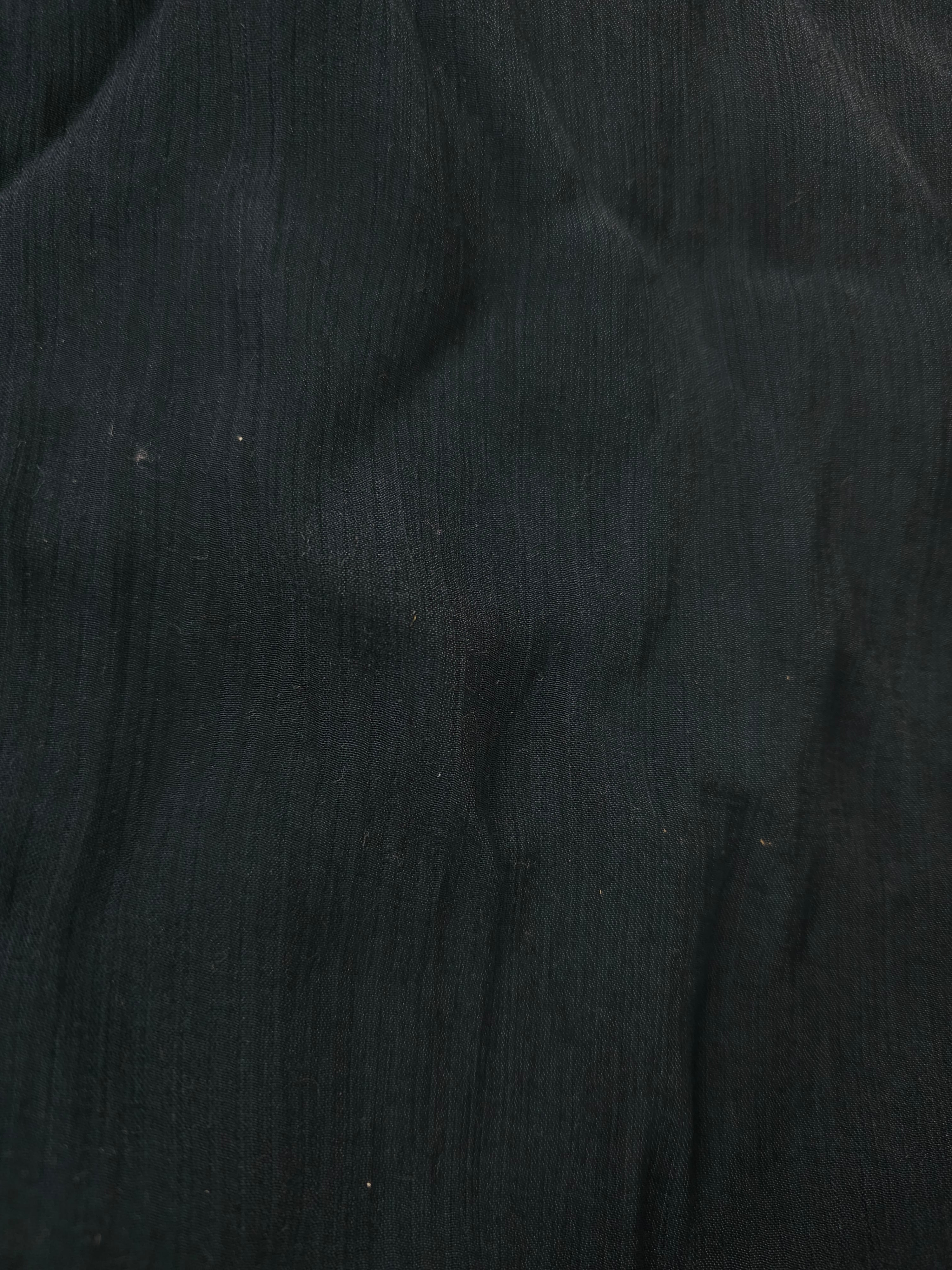 Black Lined Textured Viscose Crepe- 4.5m piece