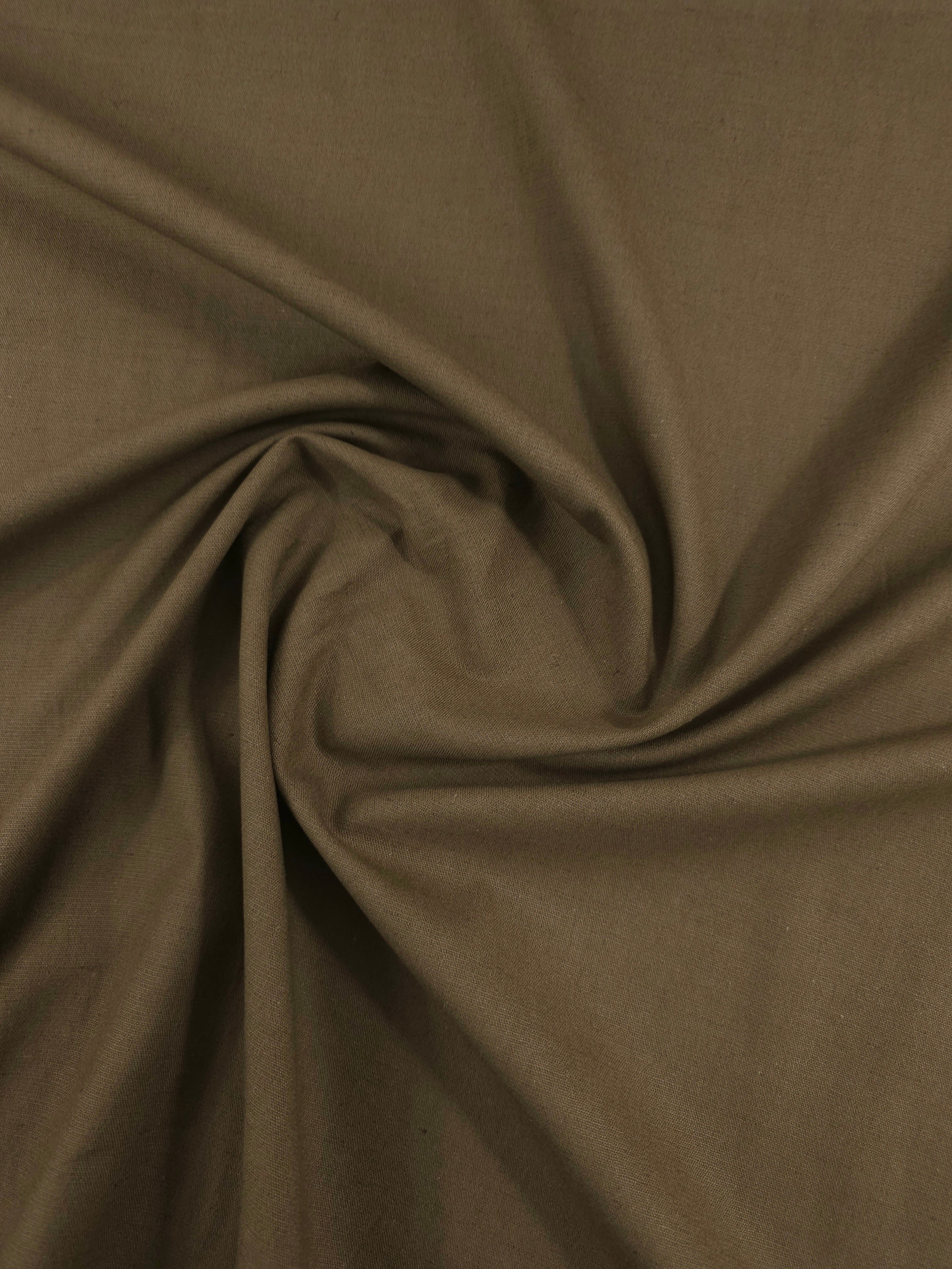 Cedar Brown Cotton Linen