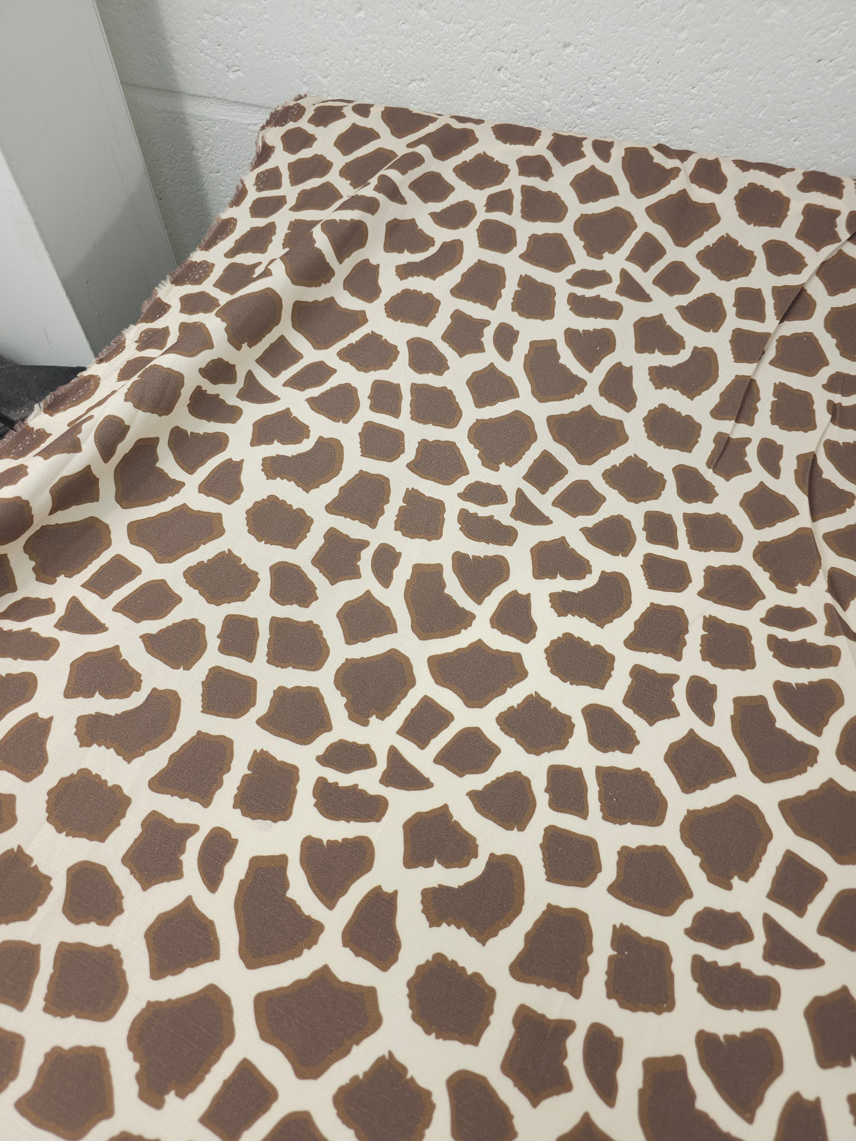 Giraffe Print Cotton Viscose