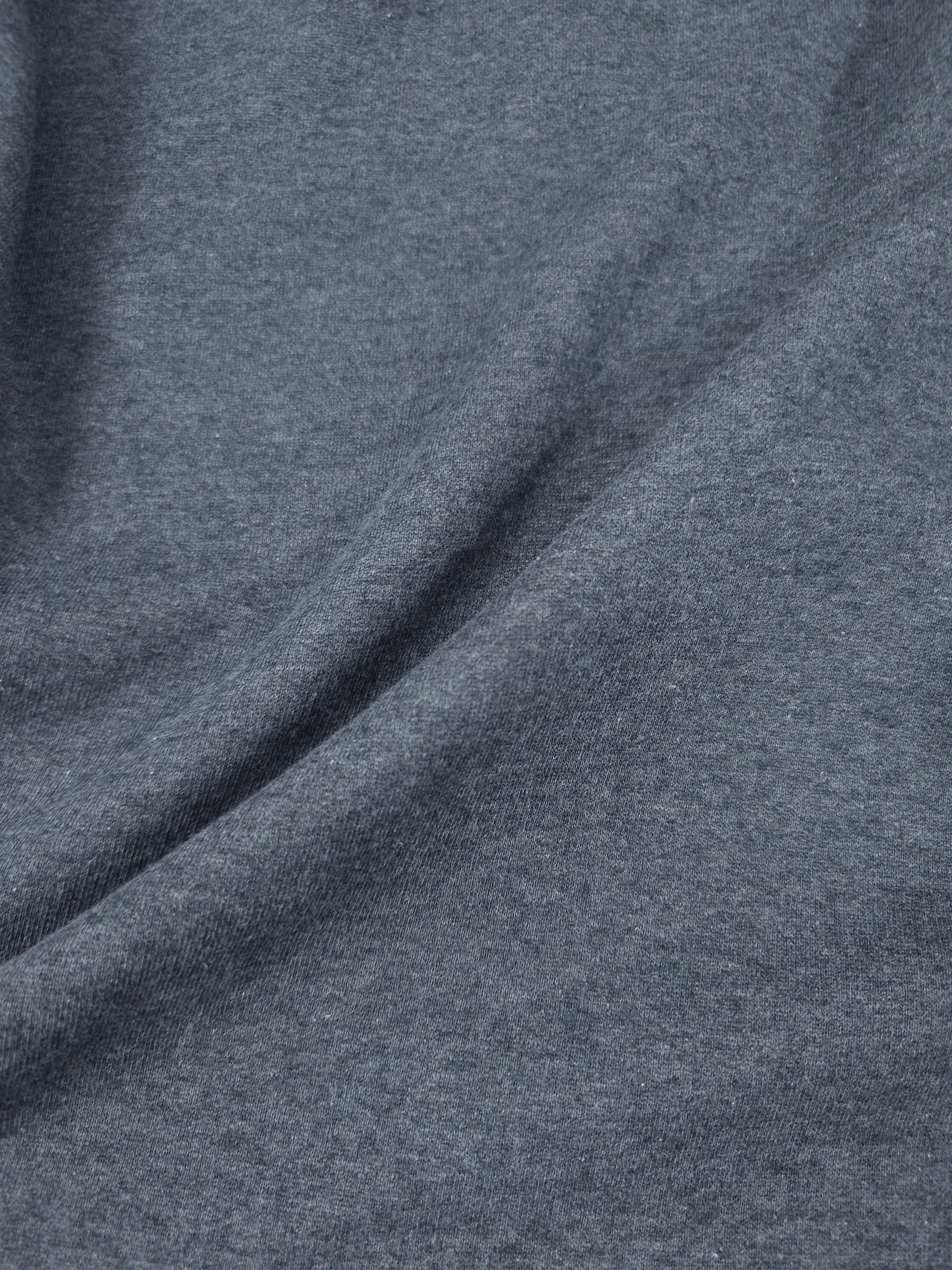 Dark Grey Fleece Backed Cotton Terry