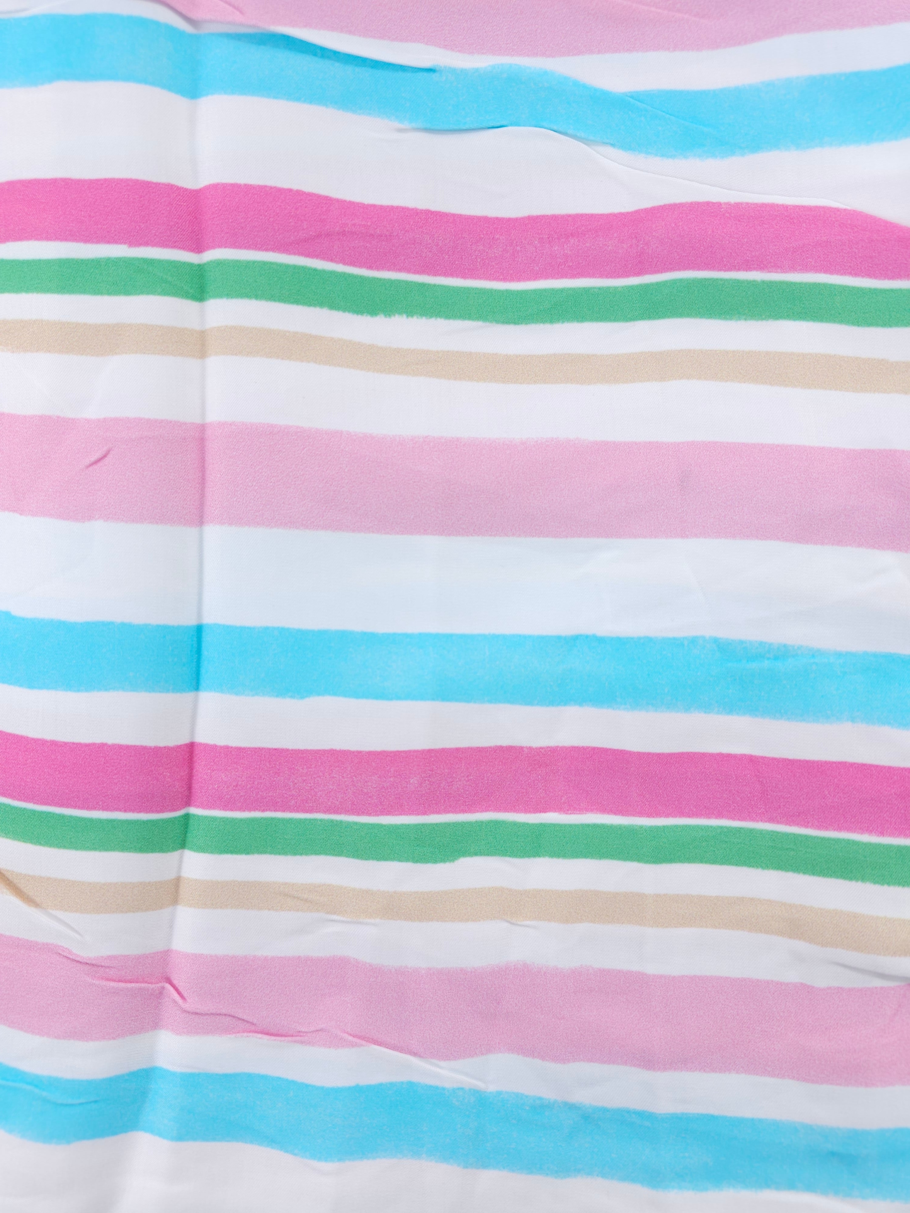 Beach towel stripes Viscose- 1.6m piece